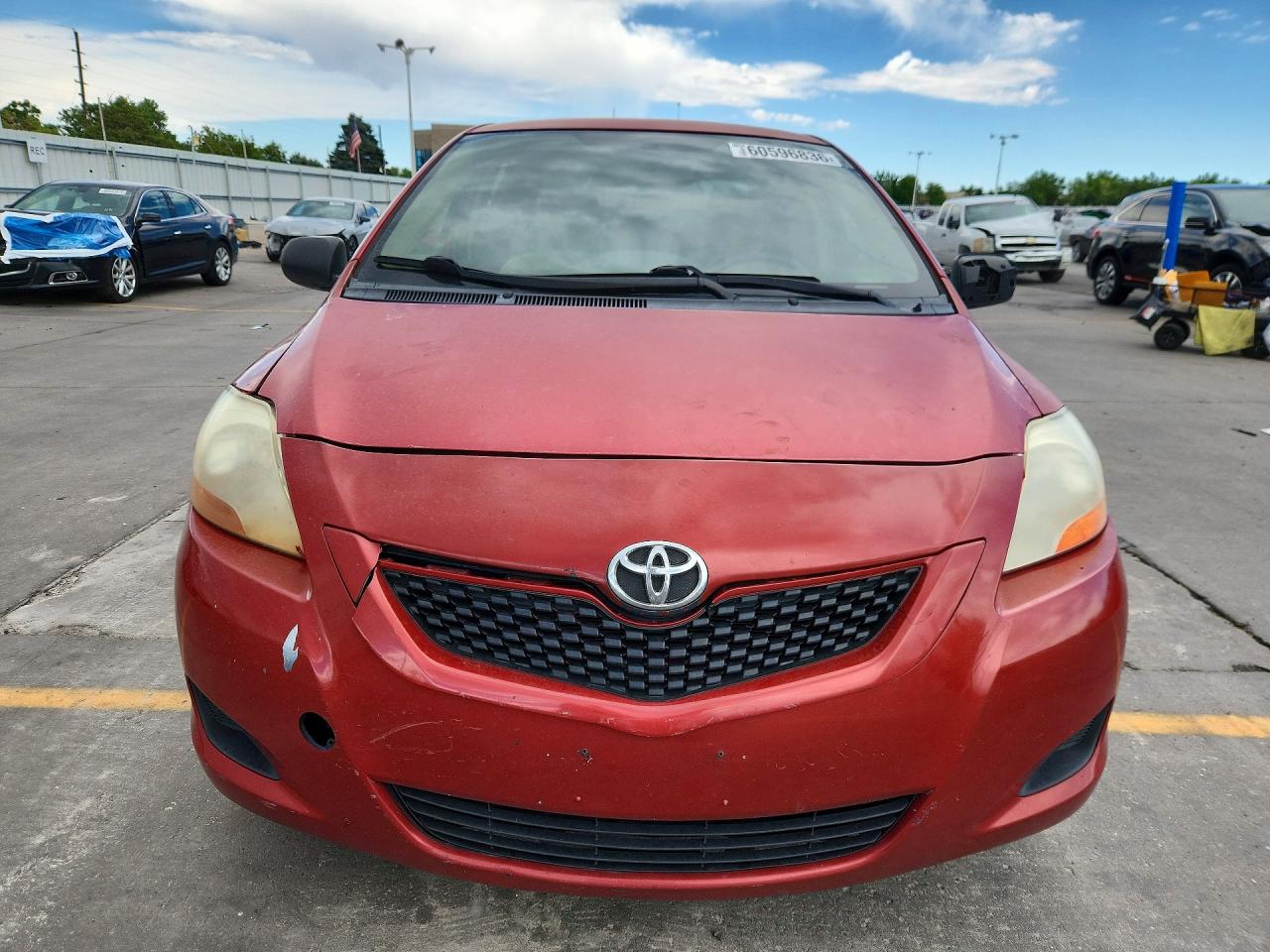 2010 Toyota Yaris Base Red vin: JTDBT4K34A1379692