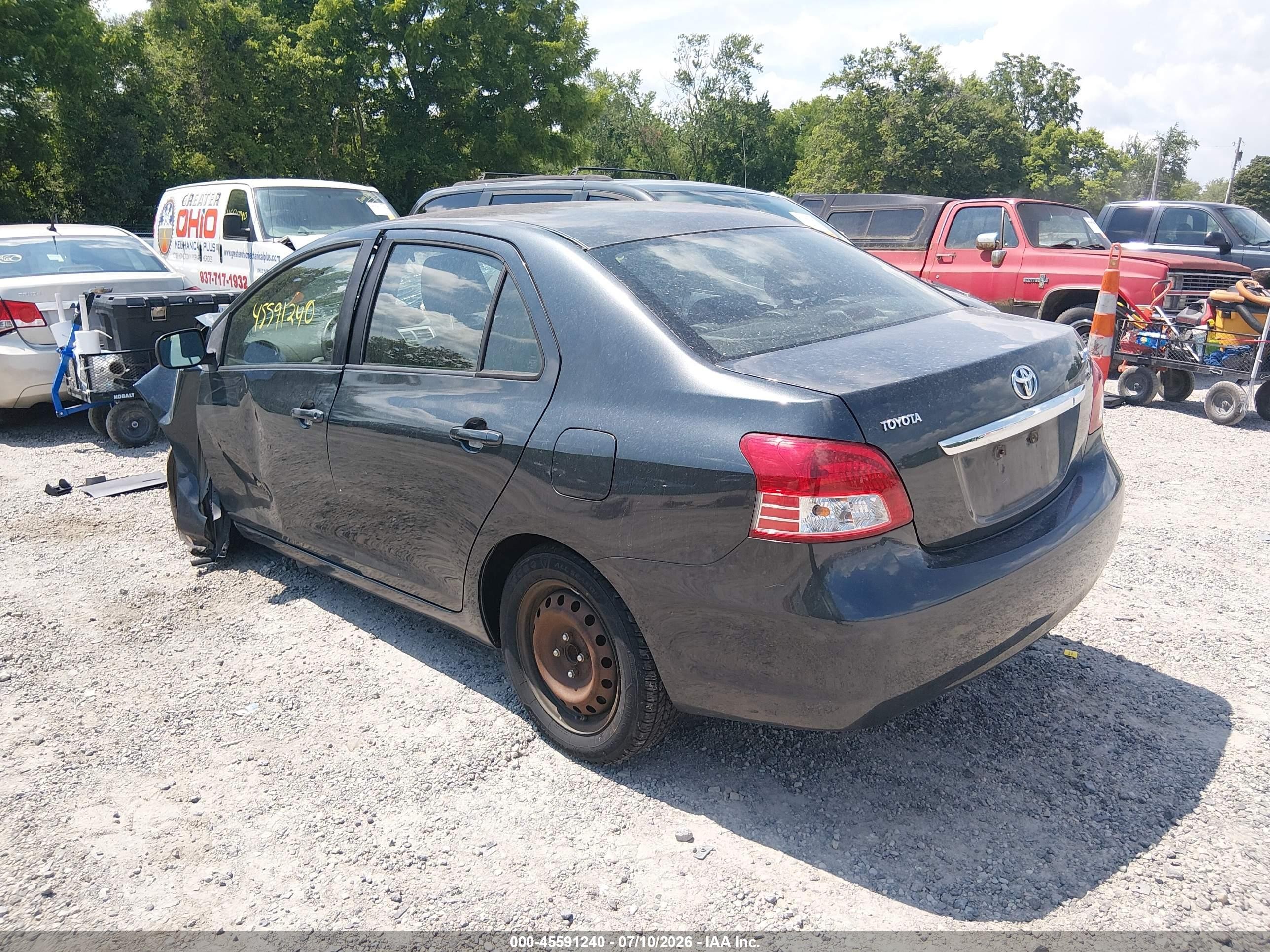 2011 Toyota Yaris   Black vin: JTDBT4K34BL000860