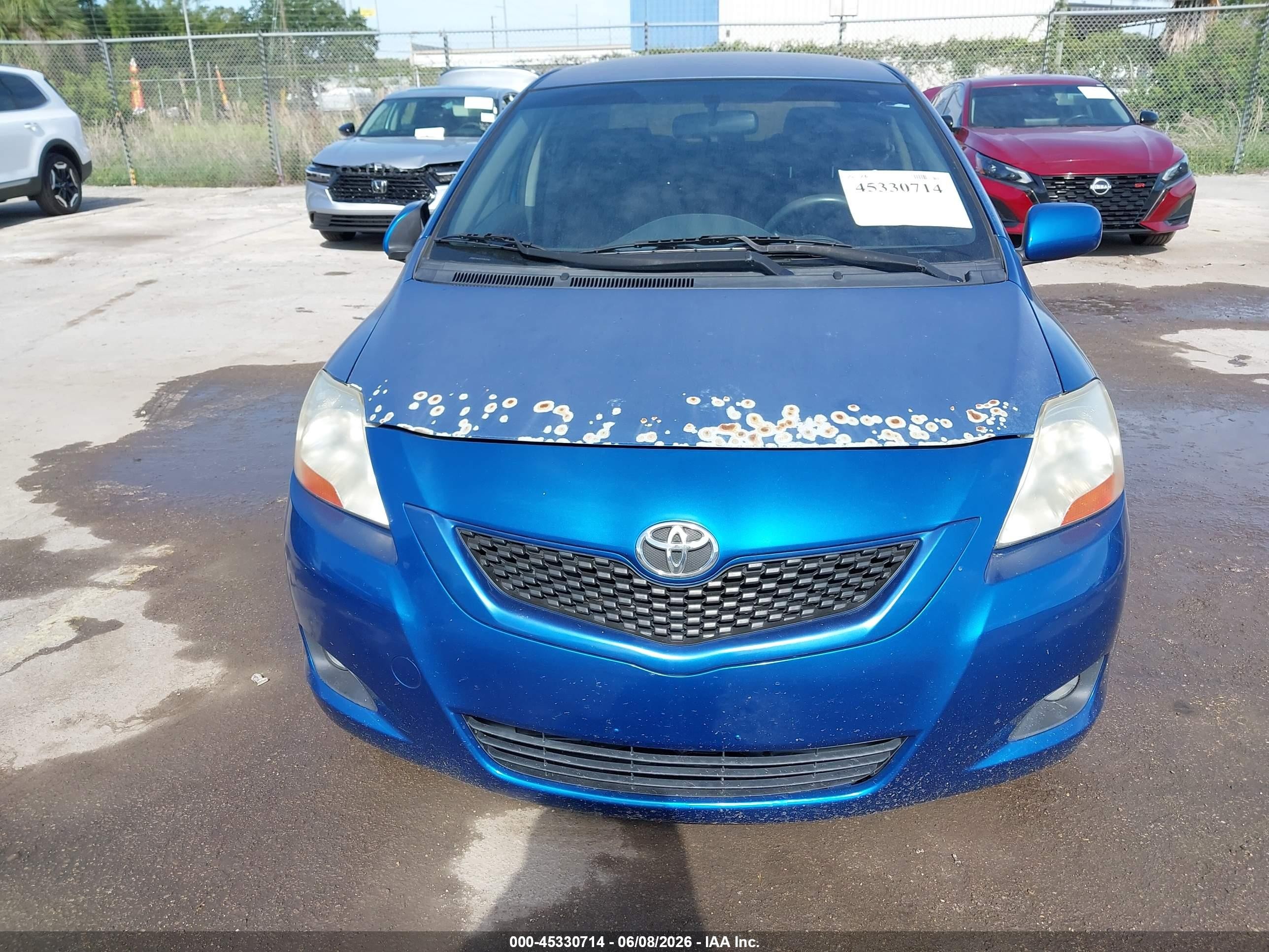 2010 Toyota Yaris Blue vin: JTDBT4K35A4065192