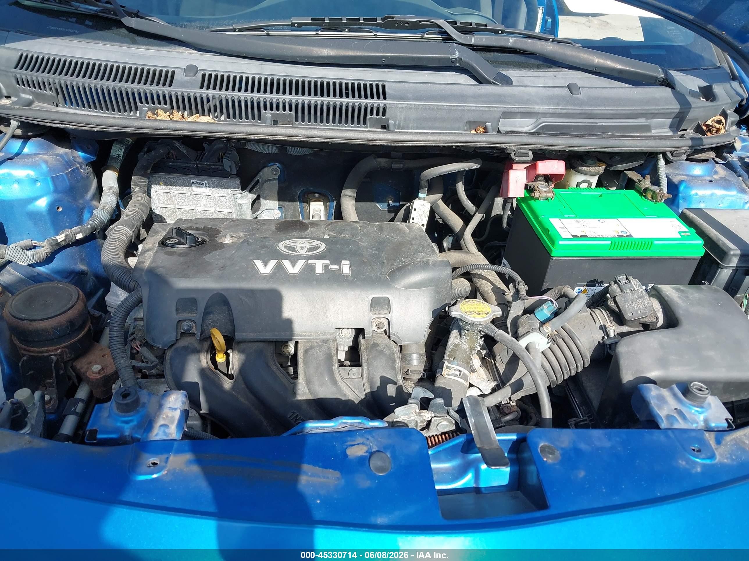 2010 Toyota Yaris Blue vin: JTDBT4K35A4065192