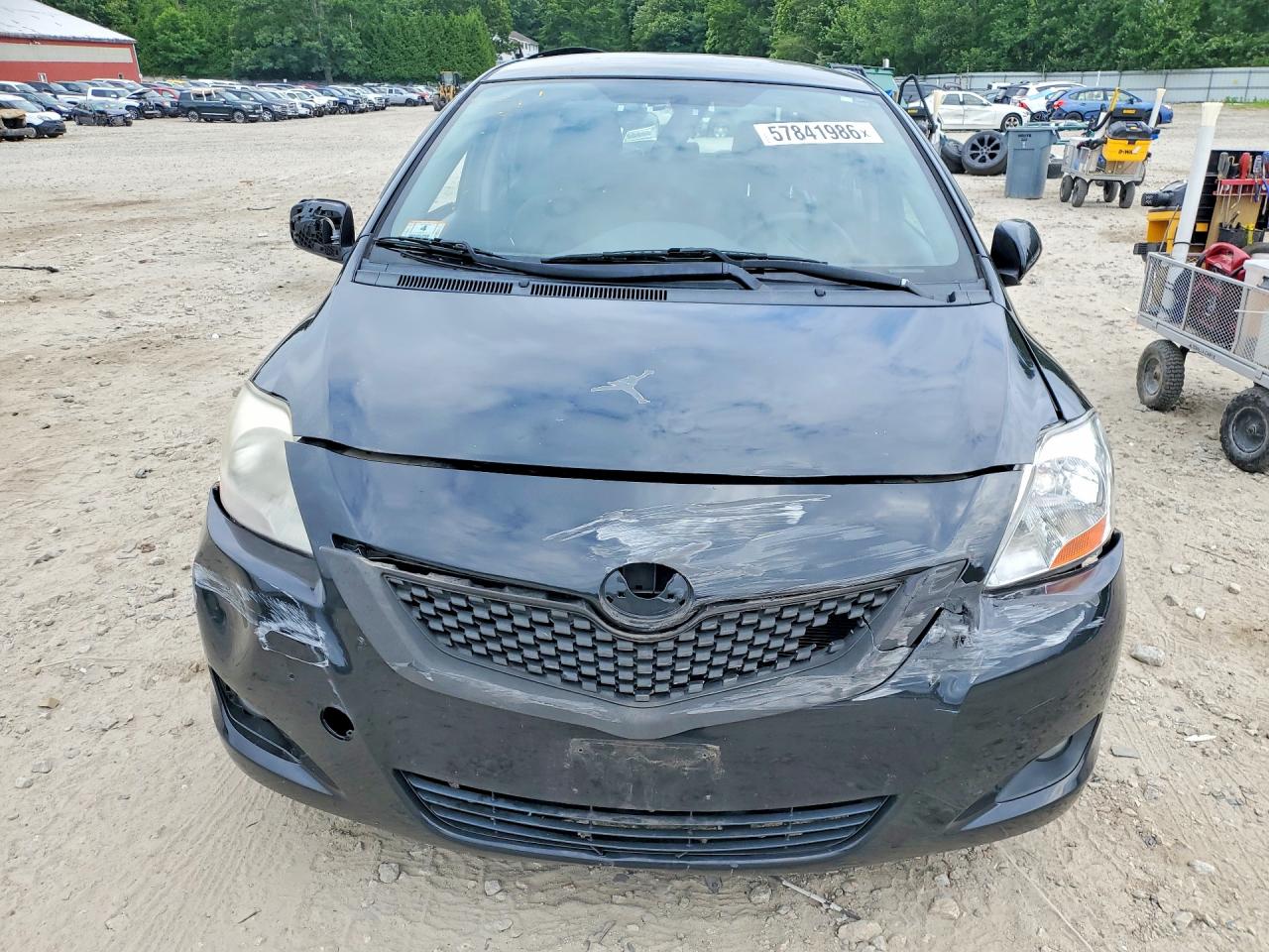 2012 Toyota Yaris Fleet Black vin: JTDBT4K35CL010802