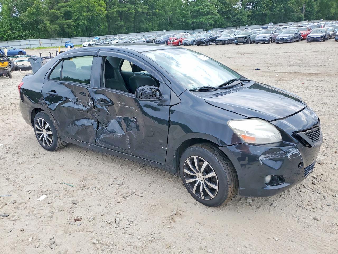 2012 Toyota Yaris Fleet Black vin: JTDBT4K35CL010802