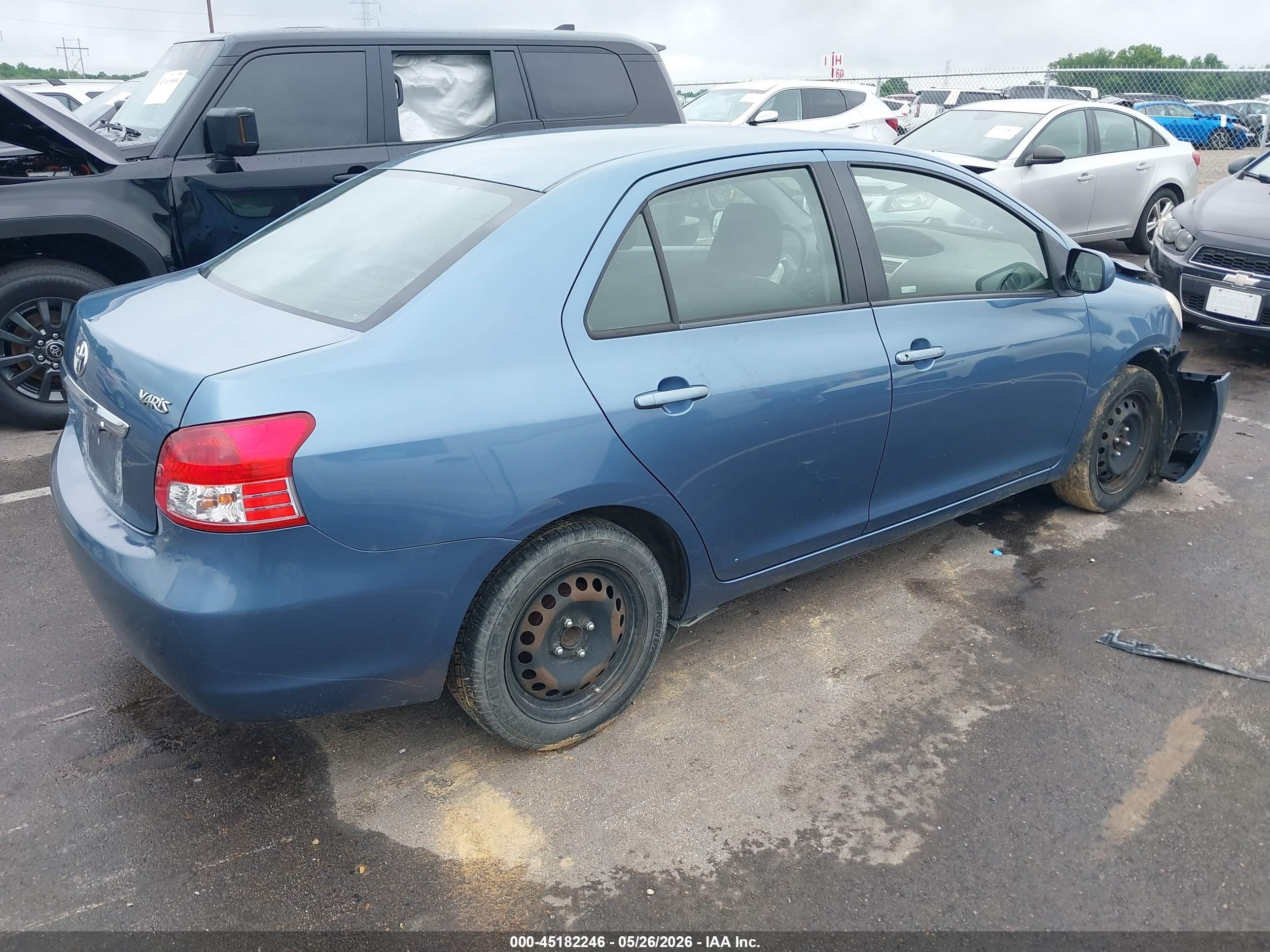 2012 Toyota Yaris   Blue vin: JTDBT4K35CL020651