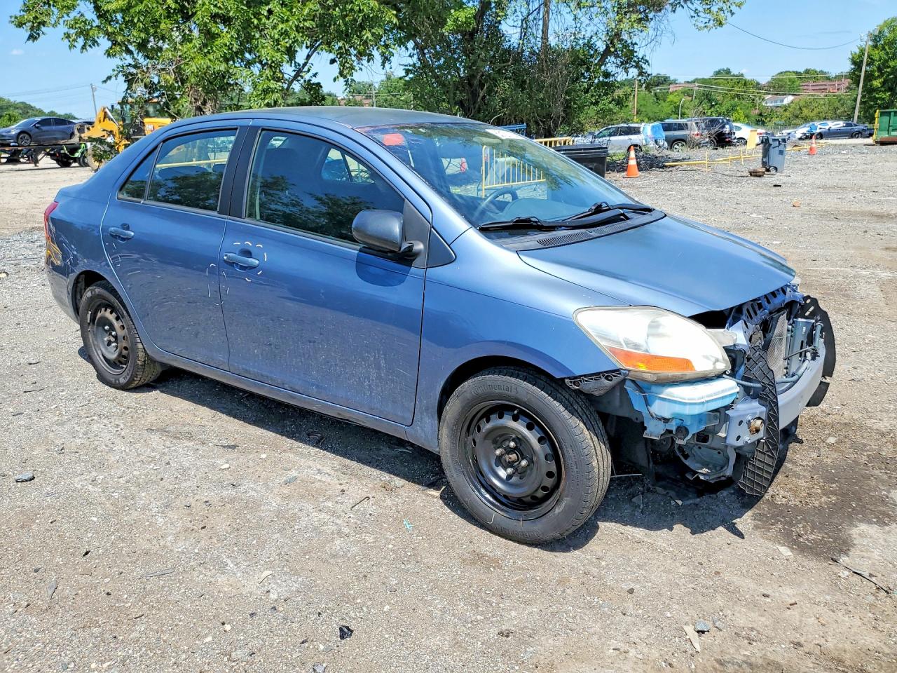 2010 Toyota Yaris Base Blue vin: JTDBT4K36A4078792
