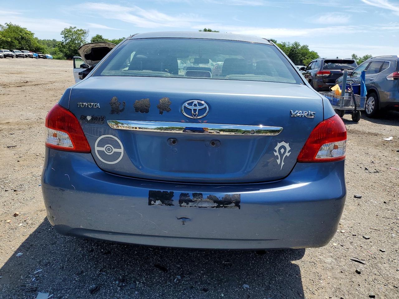 2010 Toyota Yaris Base Blue vin: JTDBT4K36A4078792
