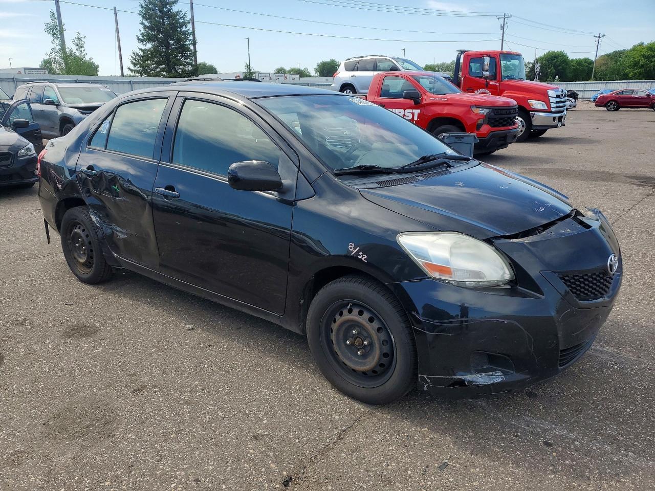 2012 Toyota Yaris Fleet Black vin: JTDBT4K36C1418124