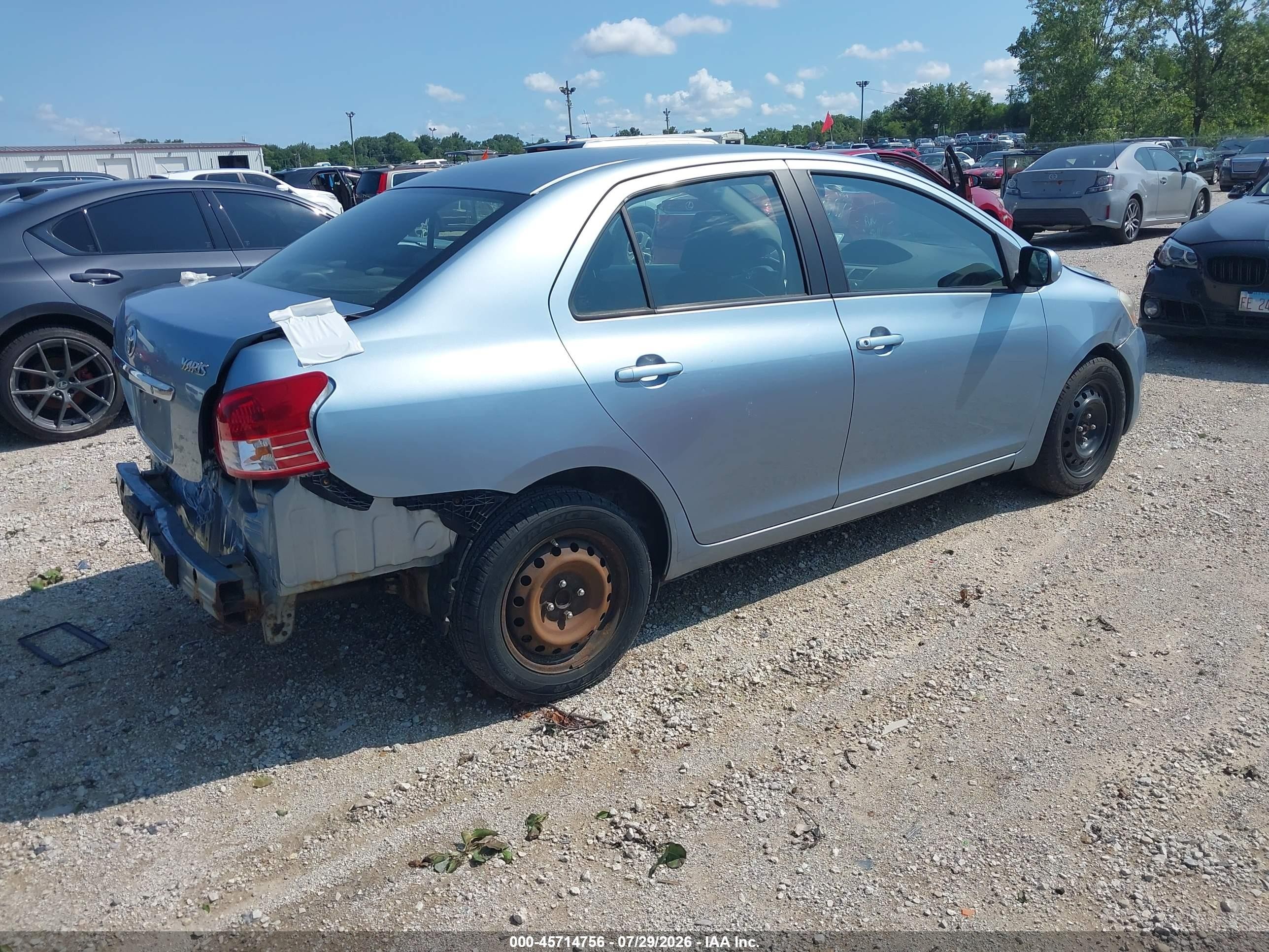 2010 Toyota Yaris   Синий vin: JTDBT4K37A4066716