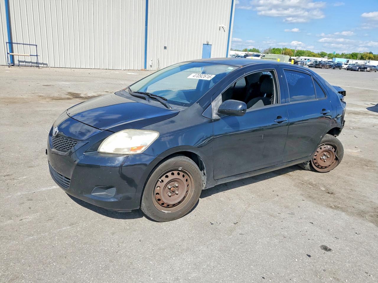 2012 Toyota Yaris Fleet Black vin: JTDBT4K37CL016746