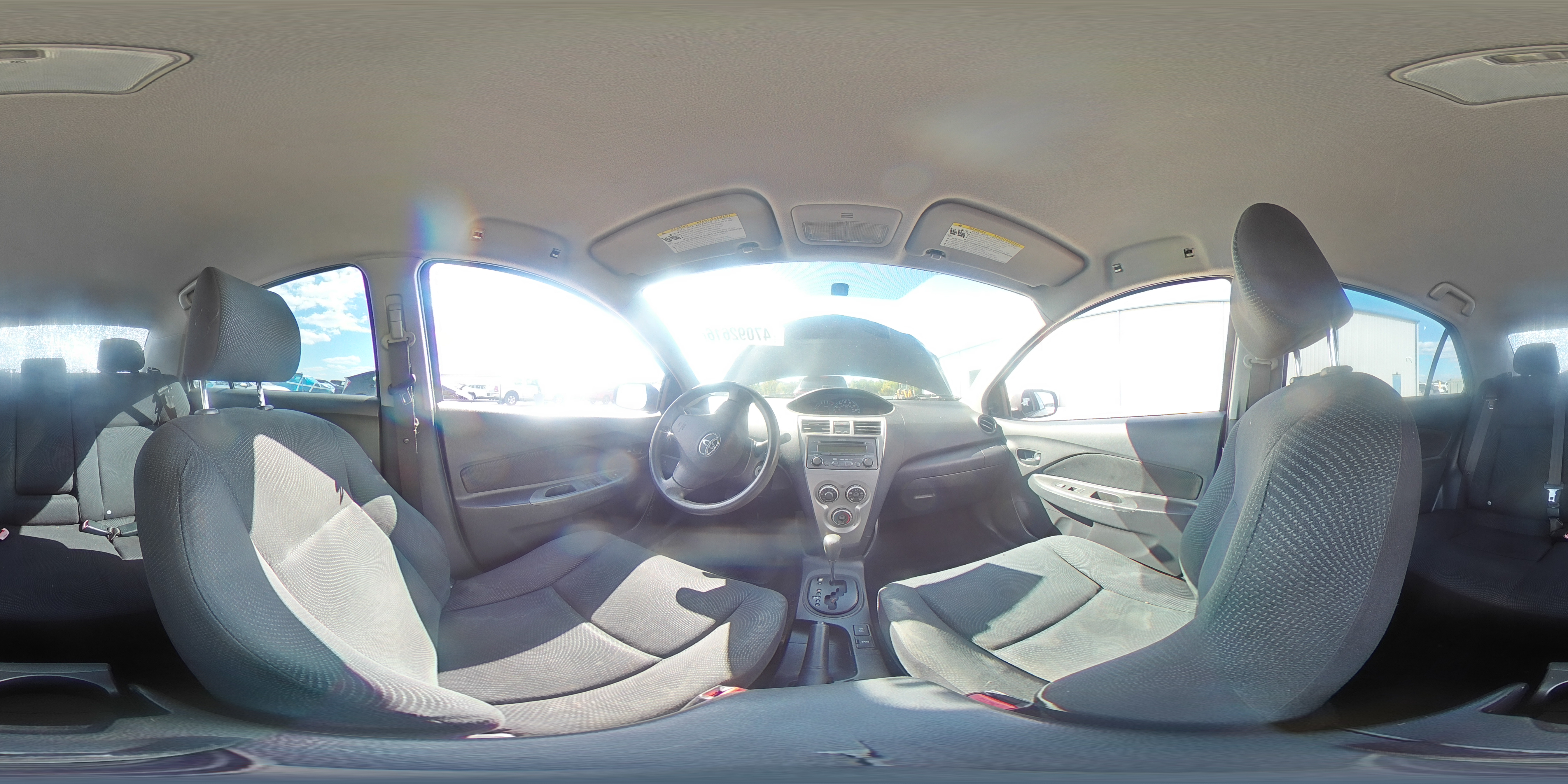 2012 Toyota Yaris Fleet Black vin: JTDBT4K37CL016746