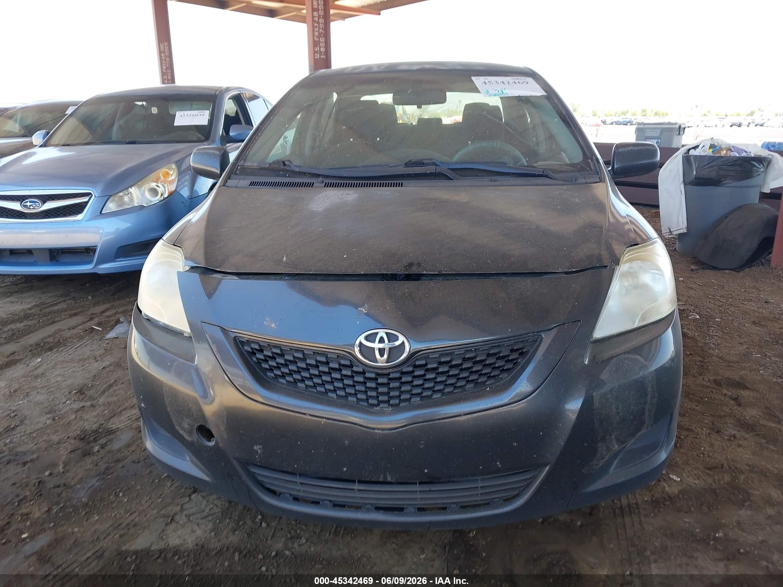 2012 Toyota Yaris   Gray vin: JTDBT4K37CL034647