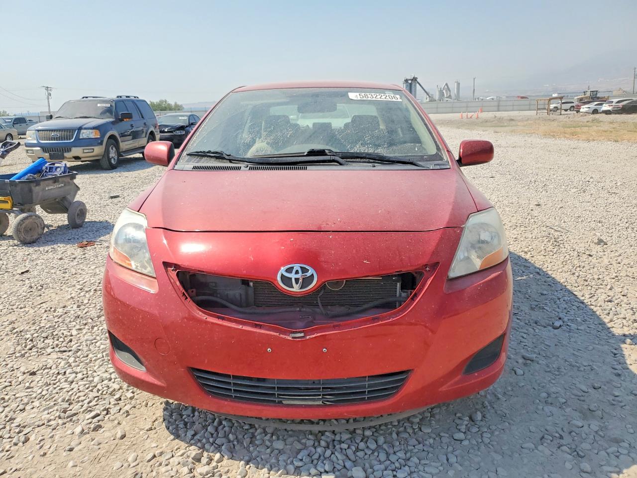 2010 Toyota Yaris Base Red vin: JTDBT4K38A4064537