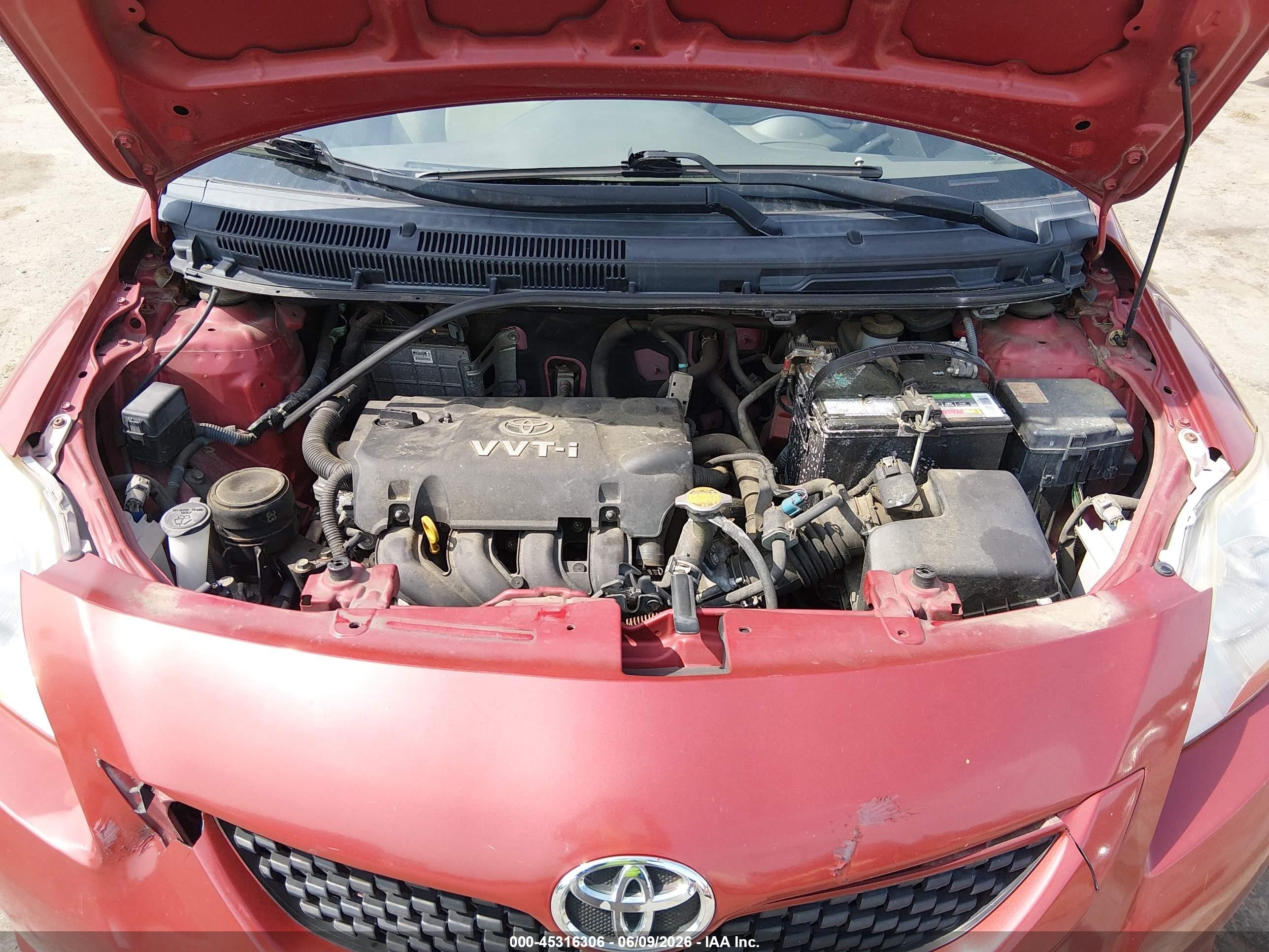 2010 Toyota Yaris Red vin: JTDBT4K38A4071276