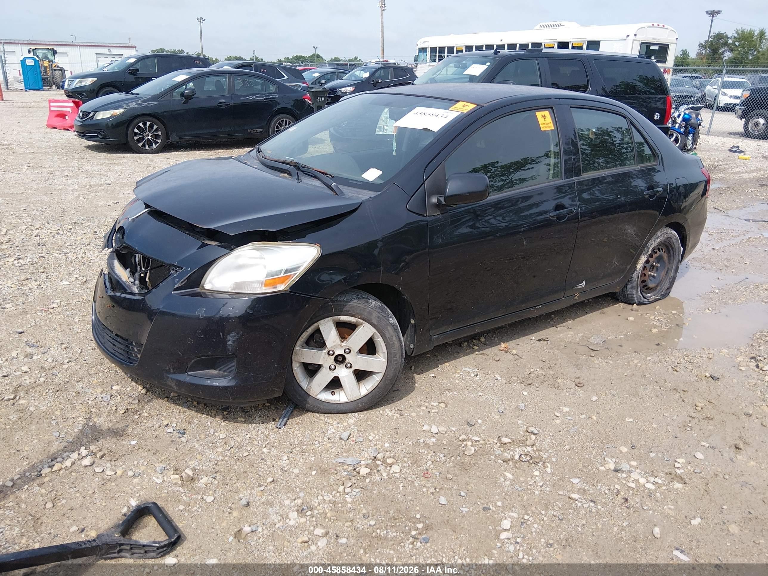 2012 Toyota Yaris   Black vin: JTDBT4K38C1416181