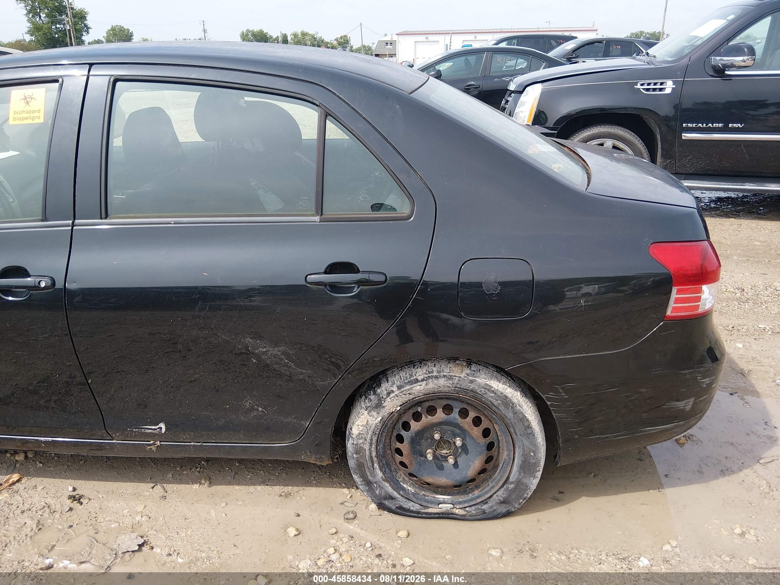 2012 Toyota Yaris   Black vin: JTDBT4K38C1416181
