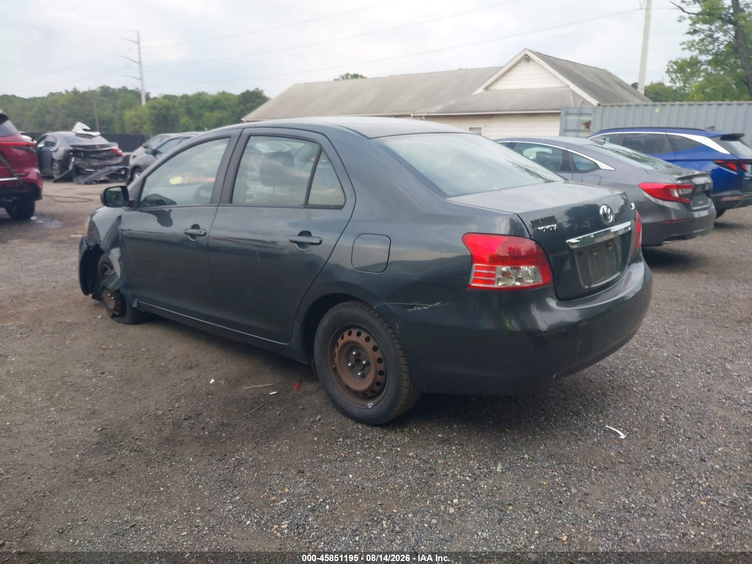 2010 Toyota Yaris   Gray vin: JTDBT4K39A1371829