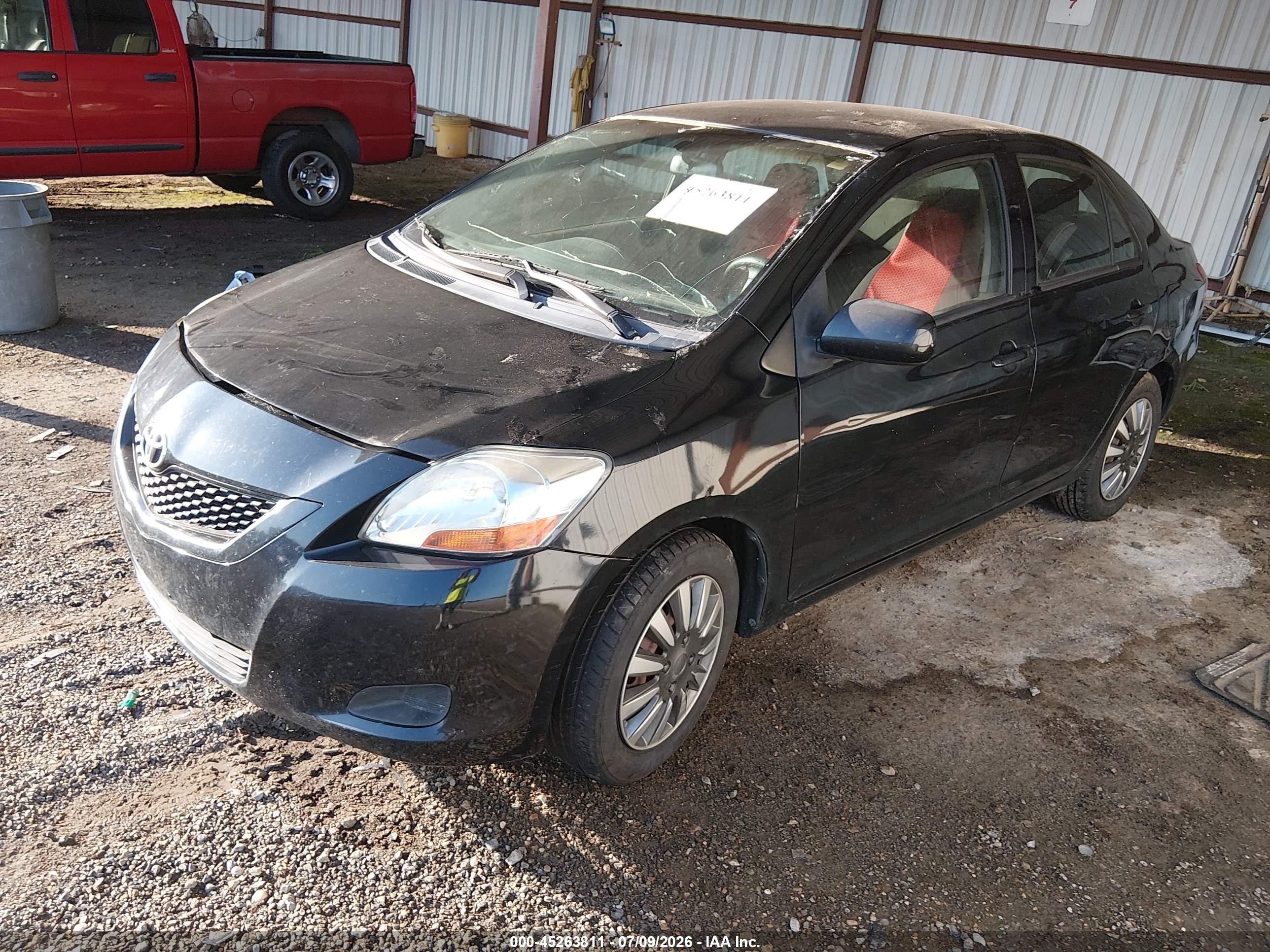 2012 Toyota Yaris   Black vin: JTDBT4K39CL017915