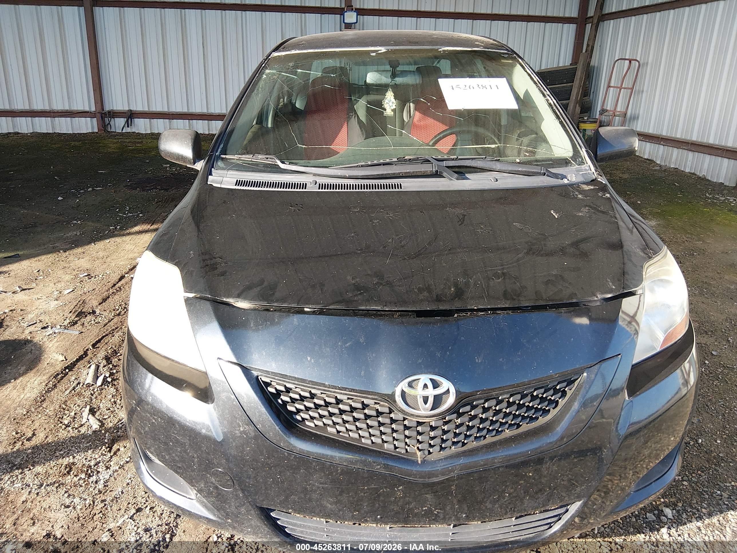 2012 Toyota Yaris   Black vin: JTDBT4K39CL017915