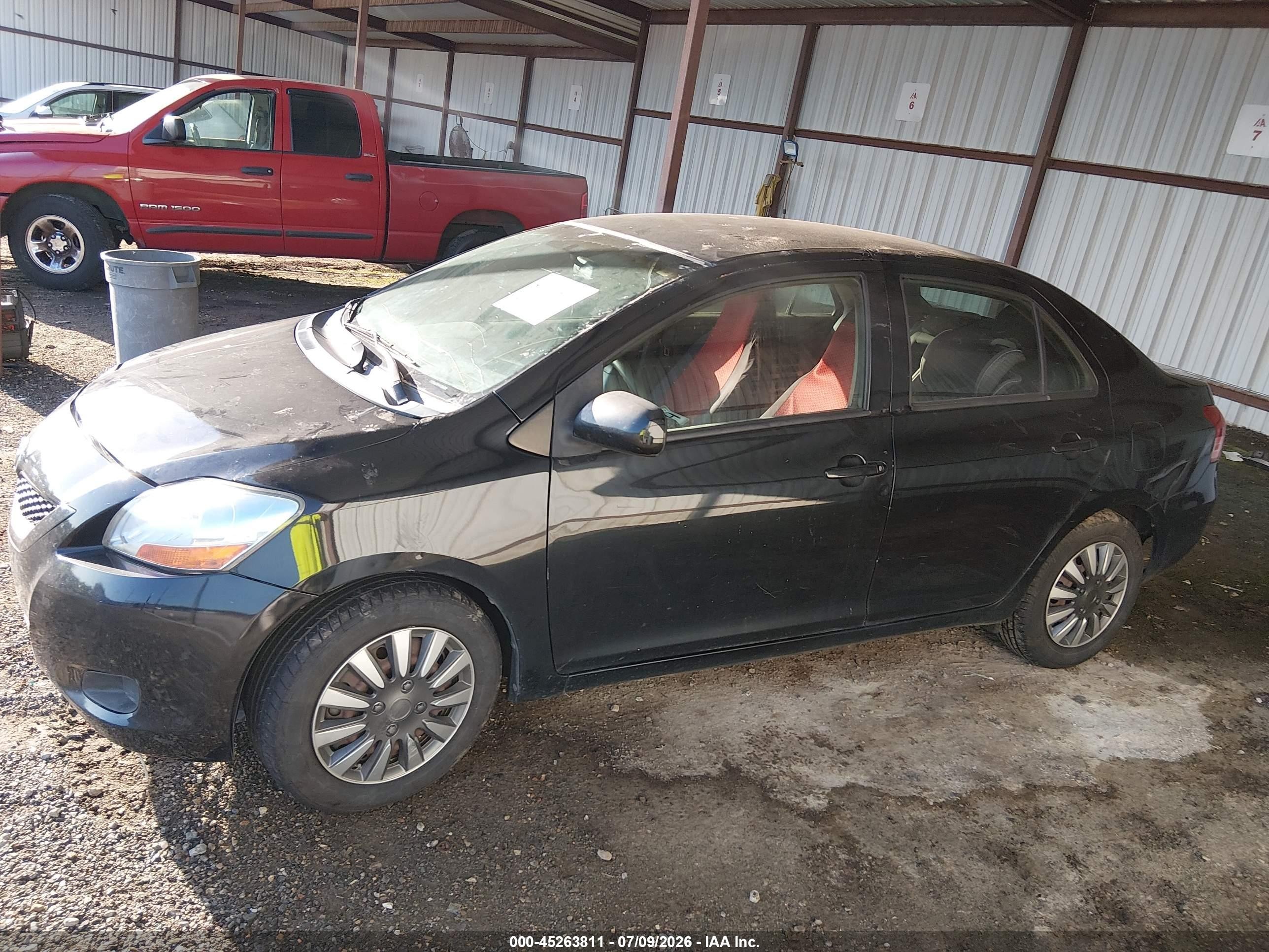 2012 Toyota Yaris   Black vin: JTDBT4K39CL017915