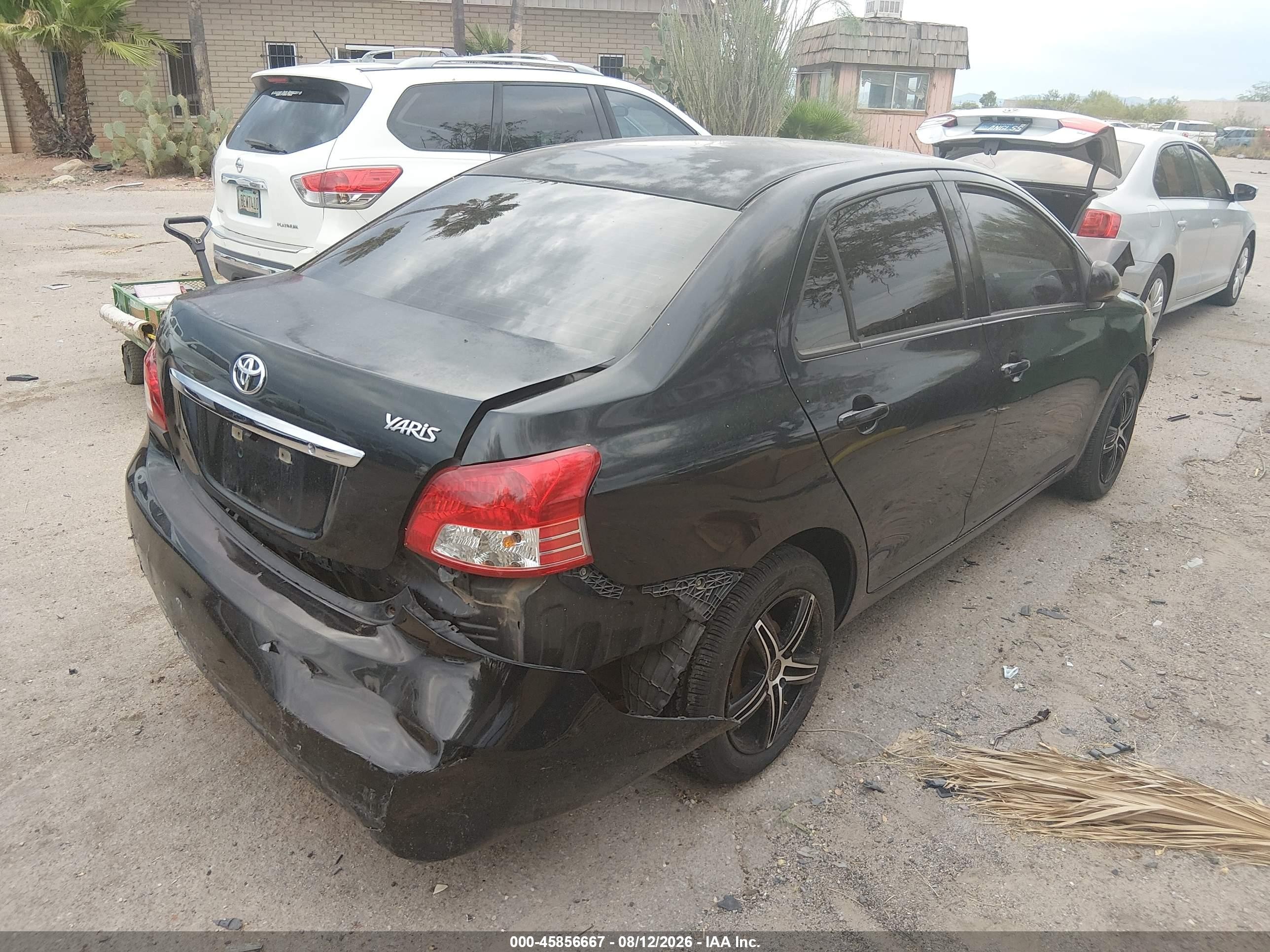 2012 Toyota Yaris   Черный vin: JTDBT4K39CL019079