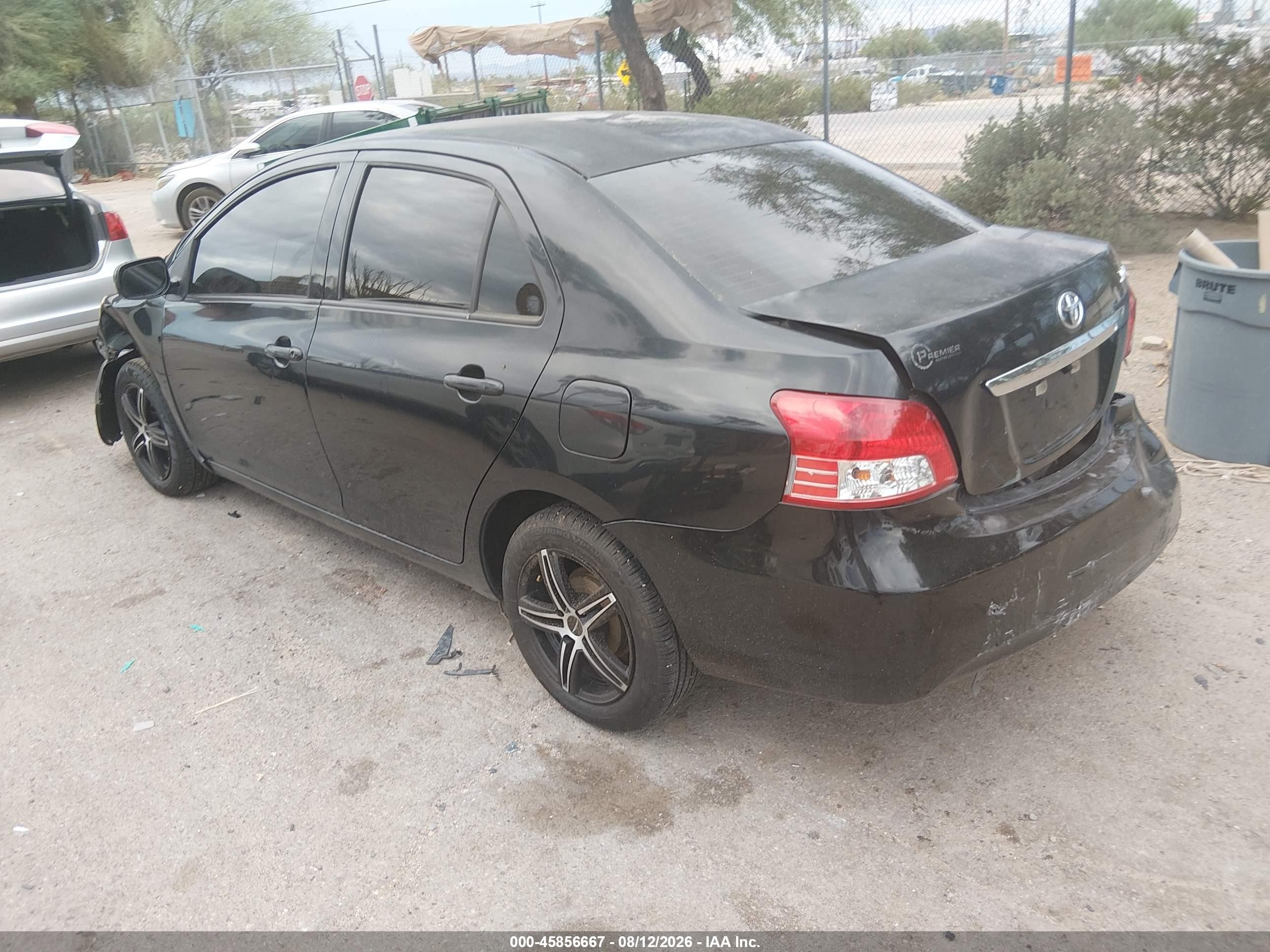 2012 Toyota Yaris   Черный vin: JTDBT4K39CL019079