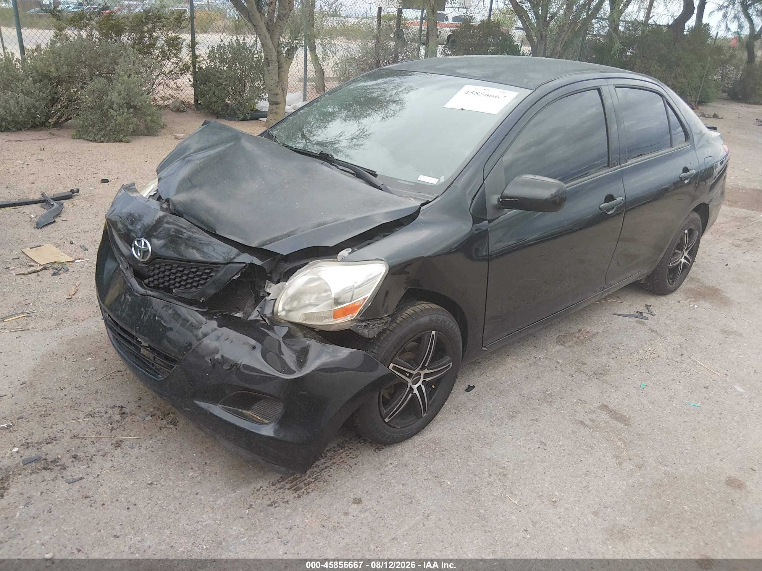 2012 Toyota Yaris   Черный vin: JTDBT4K39CL019079