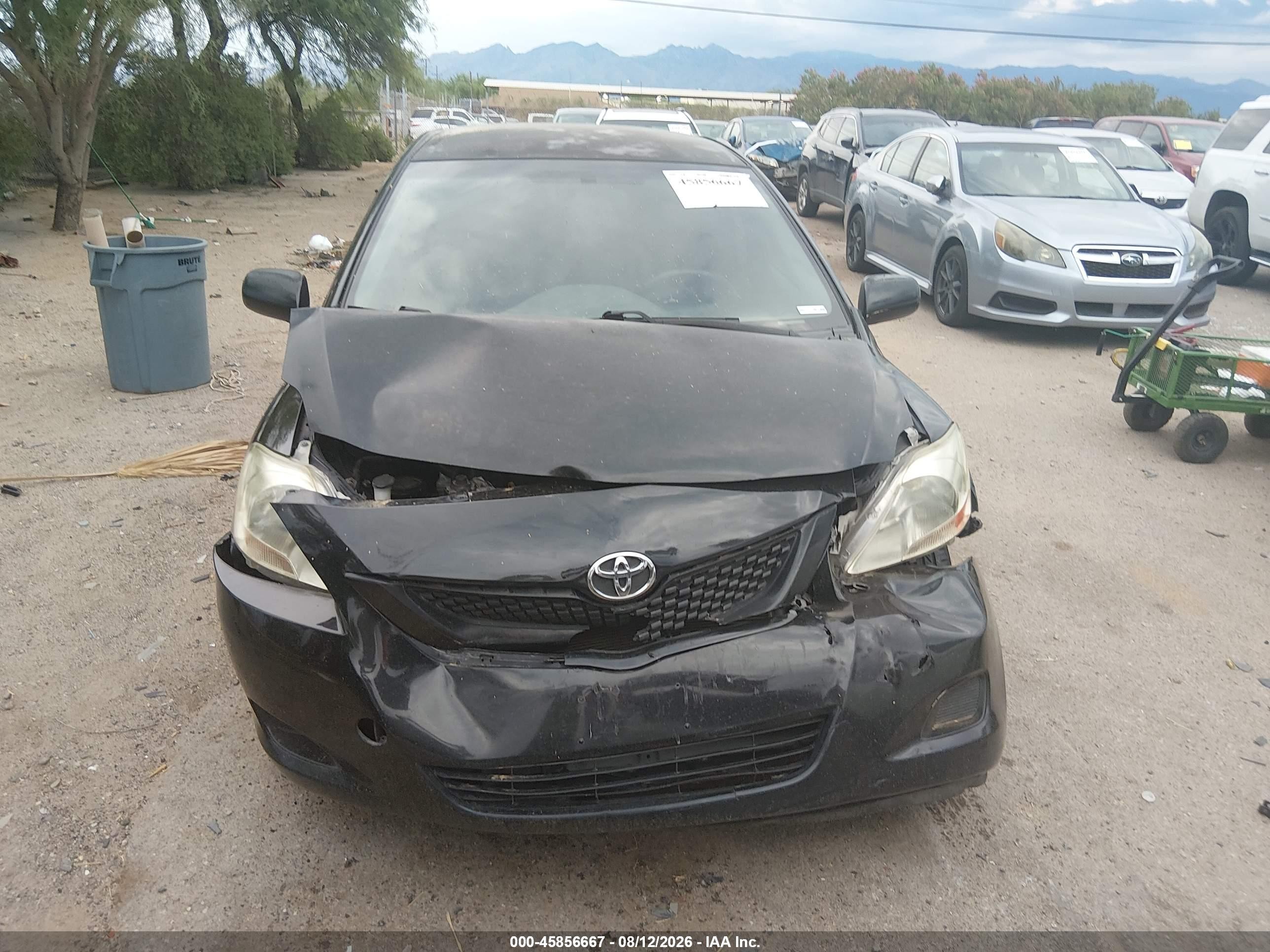 2012 Toyota Yaris   Черный vin: JTDBT4K39CL019079