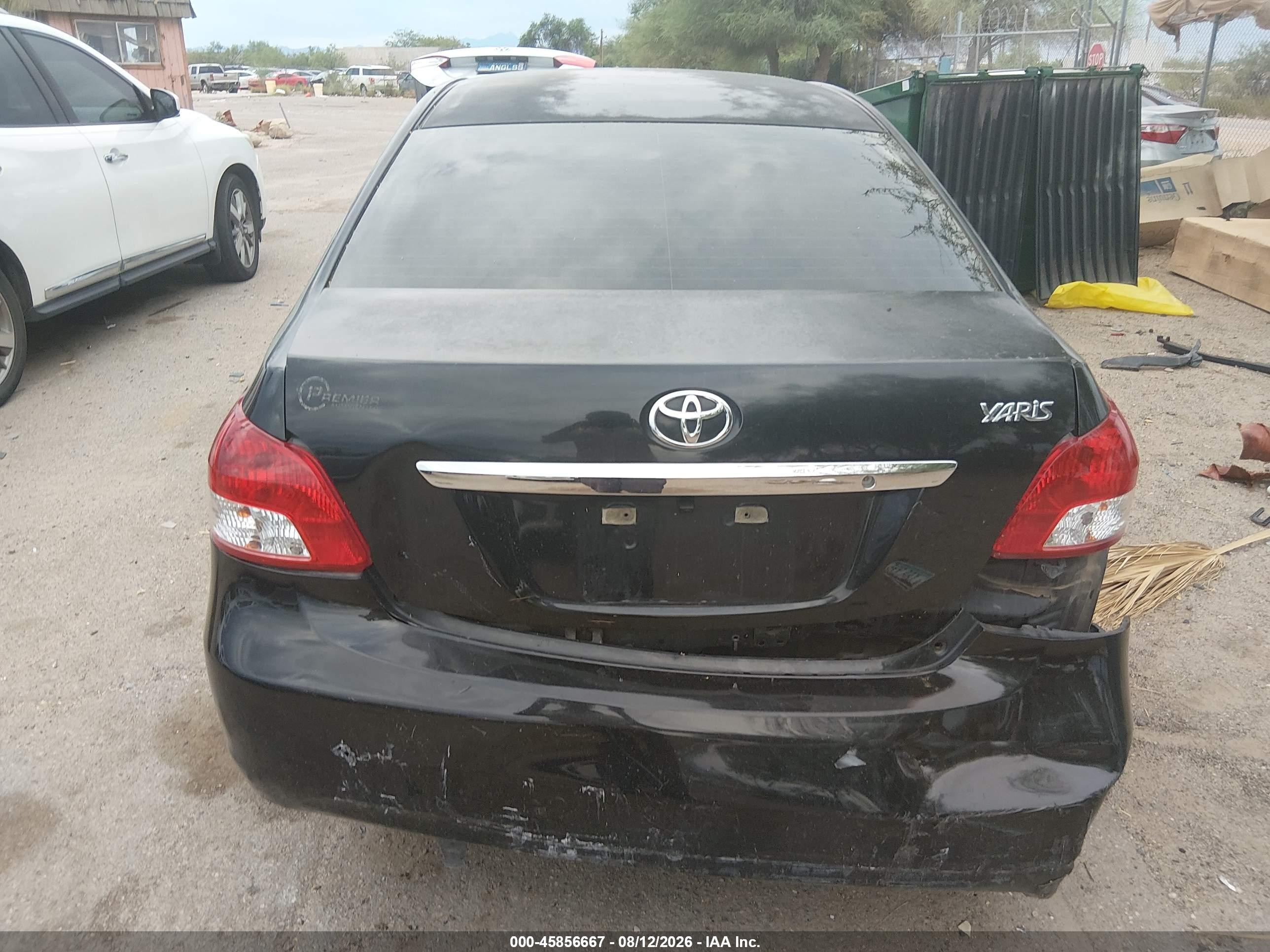 2012 Toyota Yaris   Черный vin: JTDBT4K39CL019079