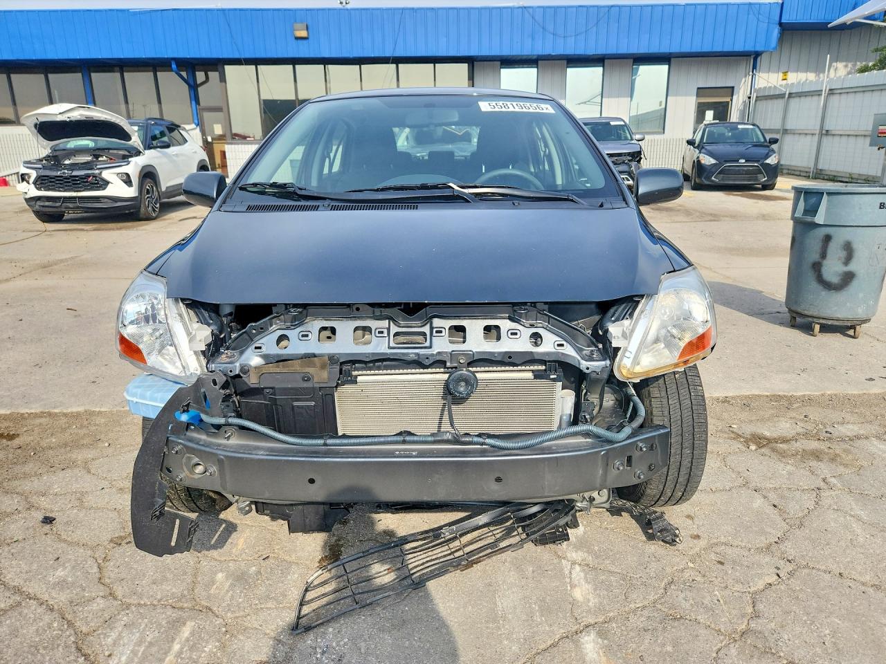 2010 Toyota Yaris Base Gray vin: JTDBT4K3XA1376523