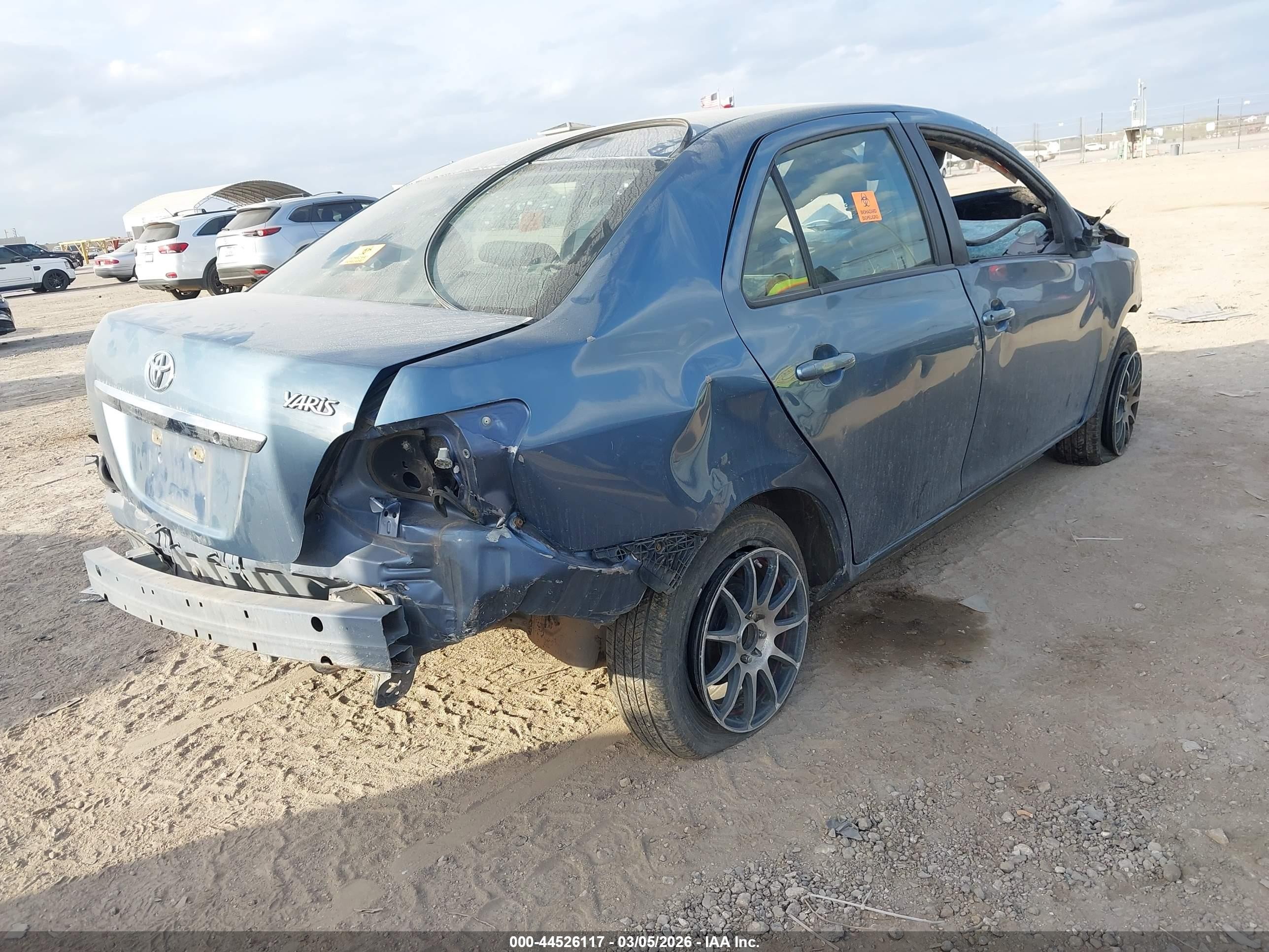 2012 Toyota Yaris   Blue vin: JTDBT4K3XCL020323