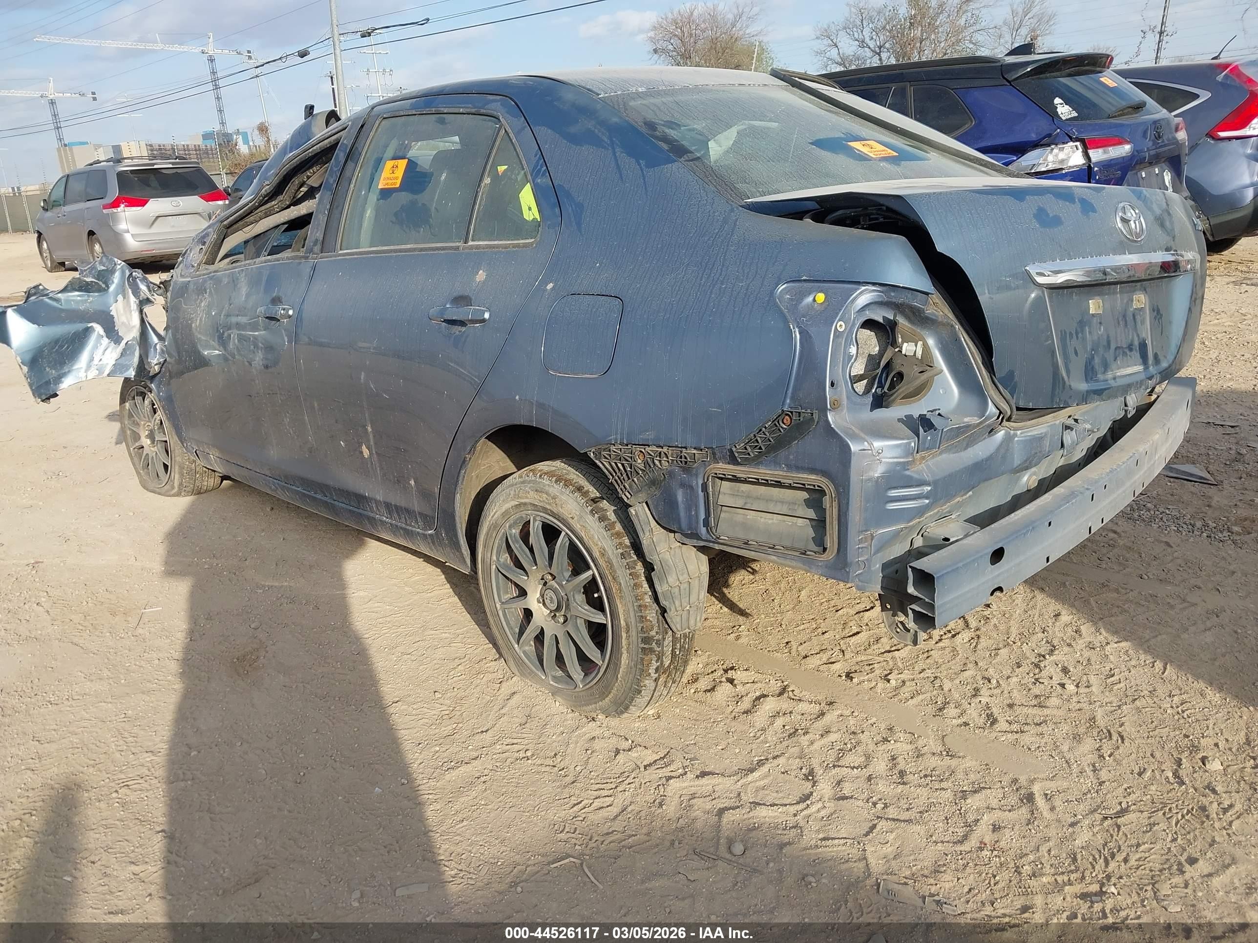 2012 Toyota Yaris   Blue vin: JTDBT4K3XCL020323