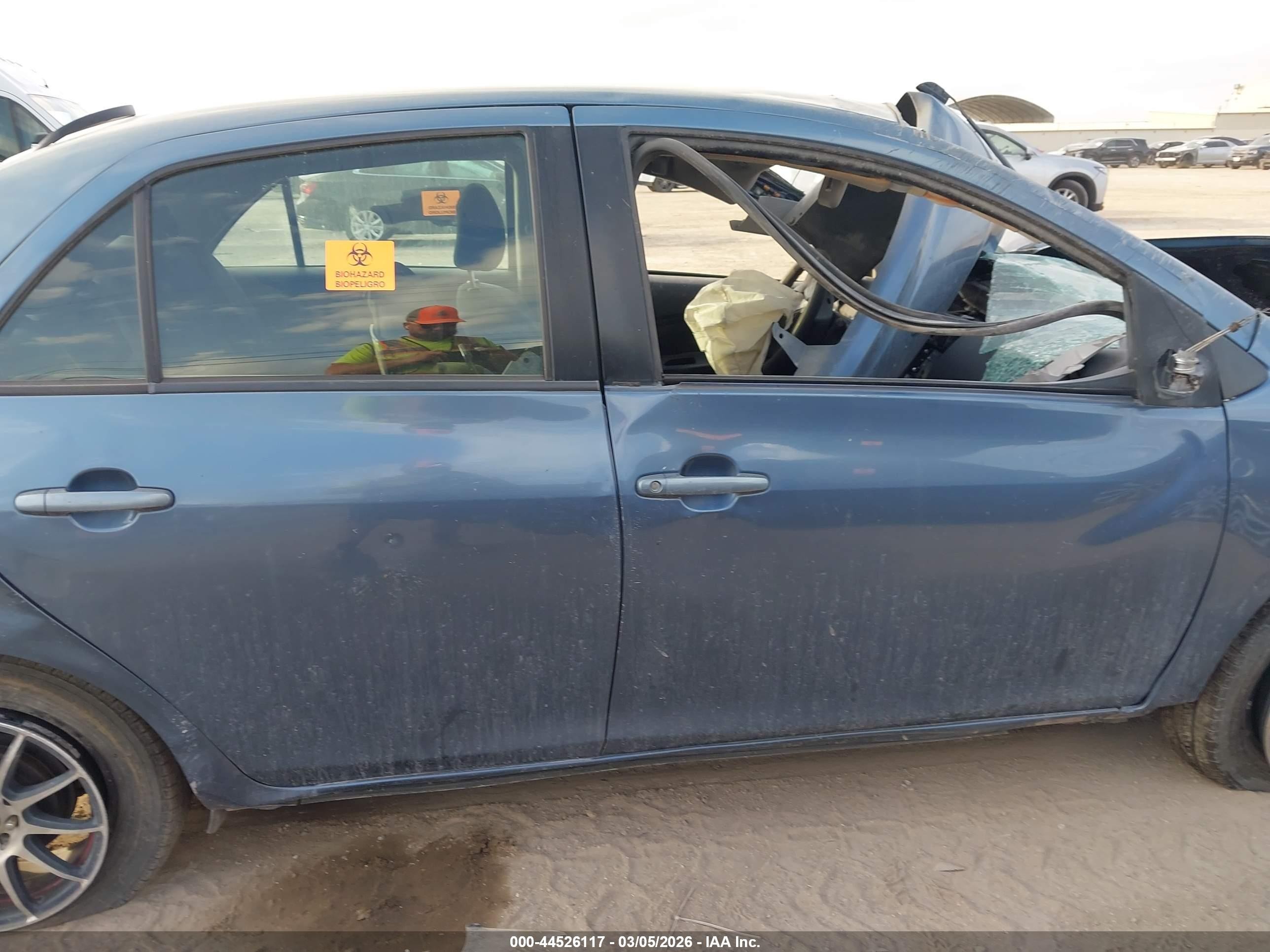 2012 Toyota Yaris   Blue vin: JTDBT4K3XCL020323