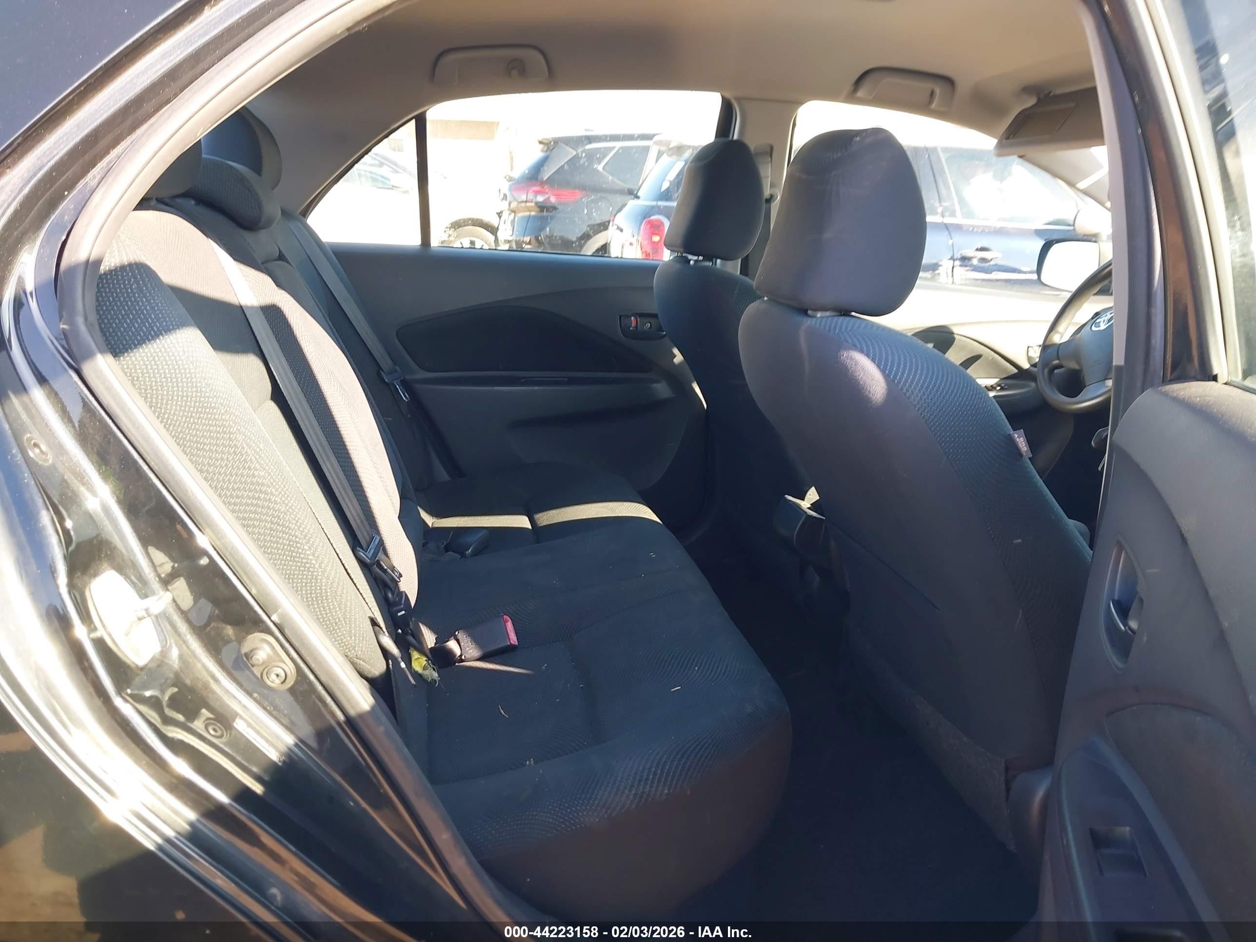 2012 Toyota Yaris Black vin: JTDBT4K3XCL026719
