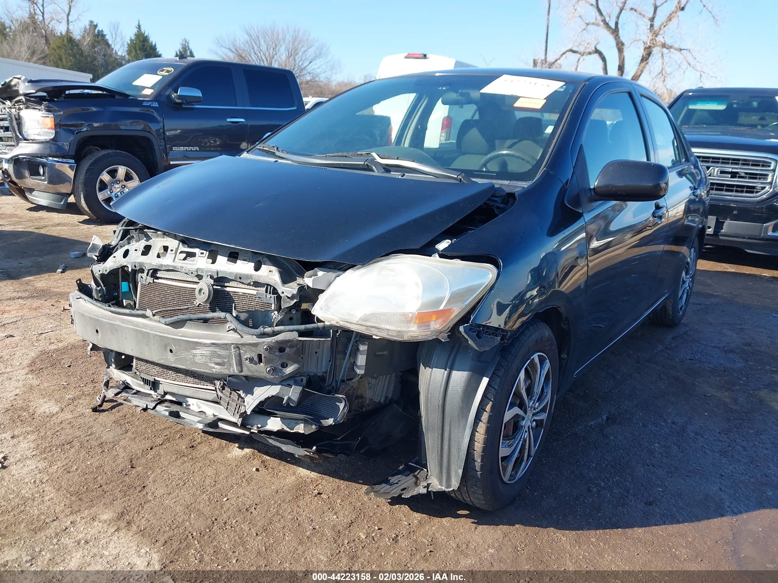 2012 Toyota Yaris Black vin: JTDBT4K3XCL026719