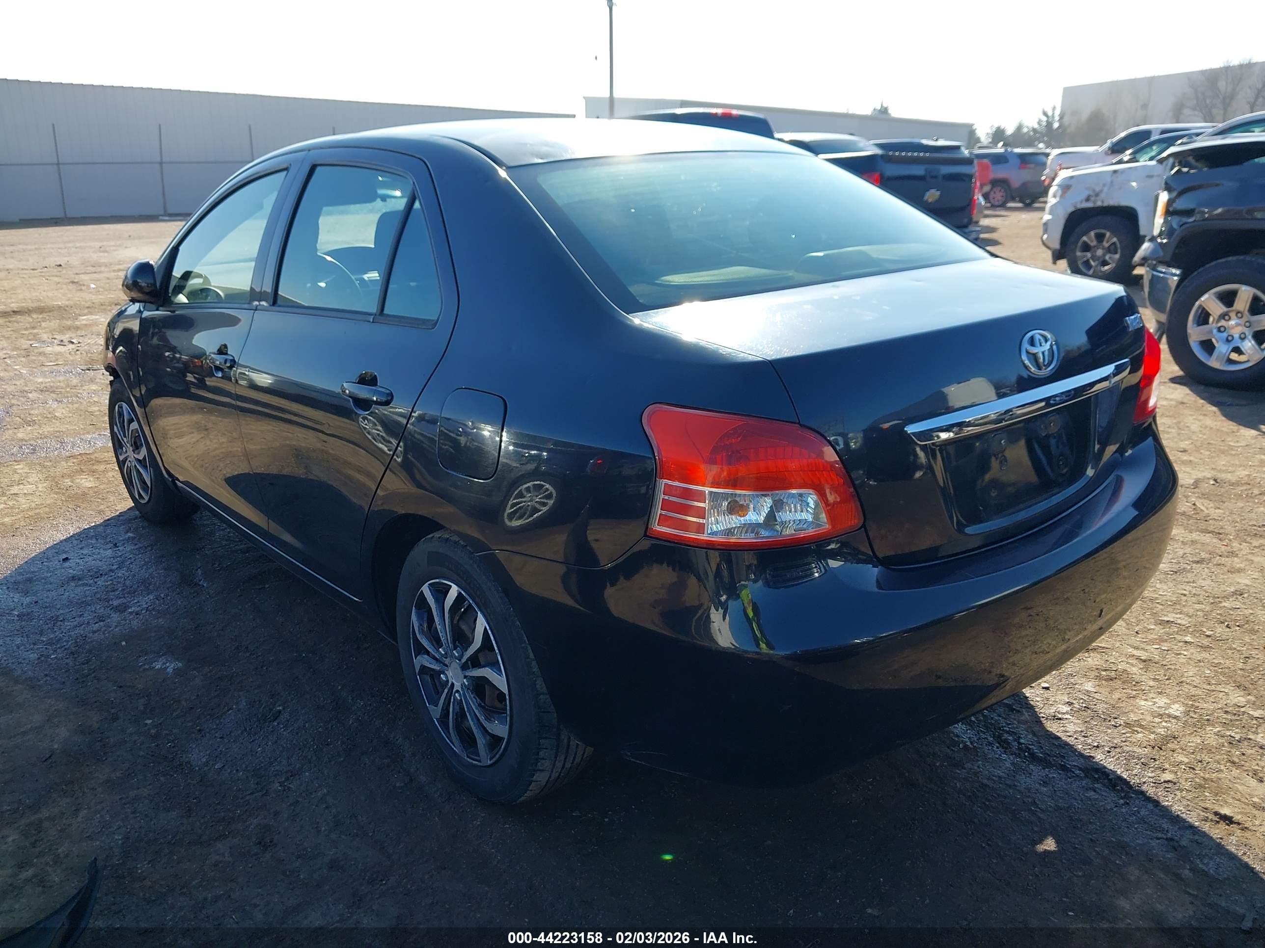 2012 Toyota Yaris Black vin: JTDBT4K3XCL026719