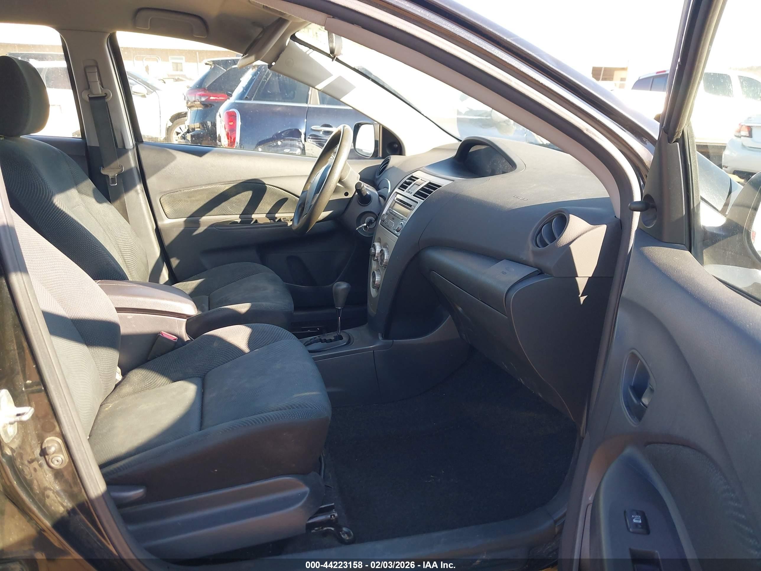 2012 Toyota Yaris Black vin: JTDBT4K3XCL026719