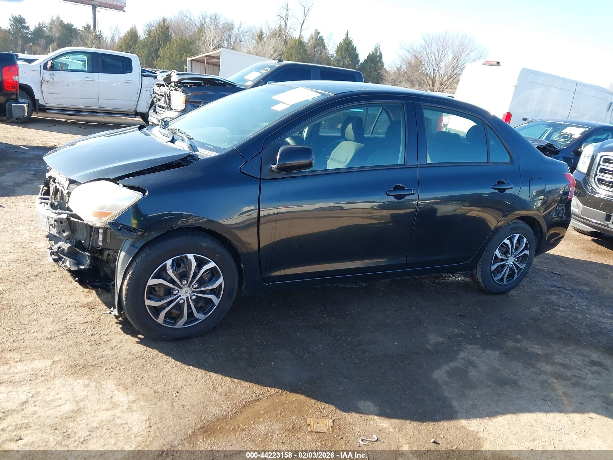 2012 Toyota Yaris Black vin: JTDBT4K3XCL026719