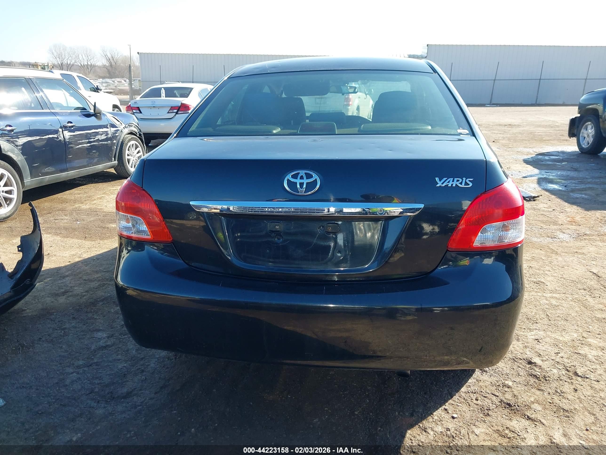 2012 Toyota Yaris Black vin: JTDBT4K3XCL026719