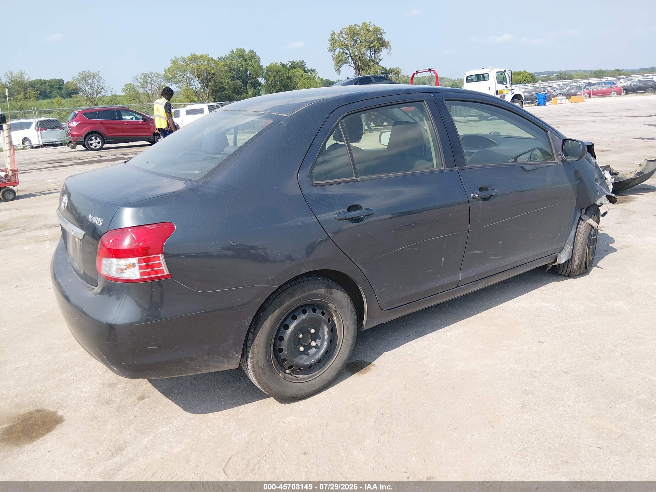 2012 Toyota Yaris   Gray vin: JTDBT4K3XCL034481