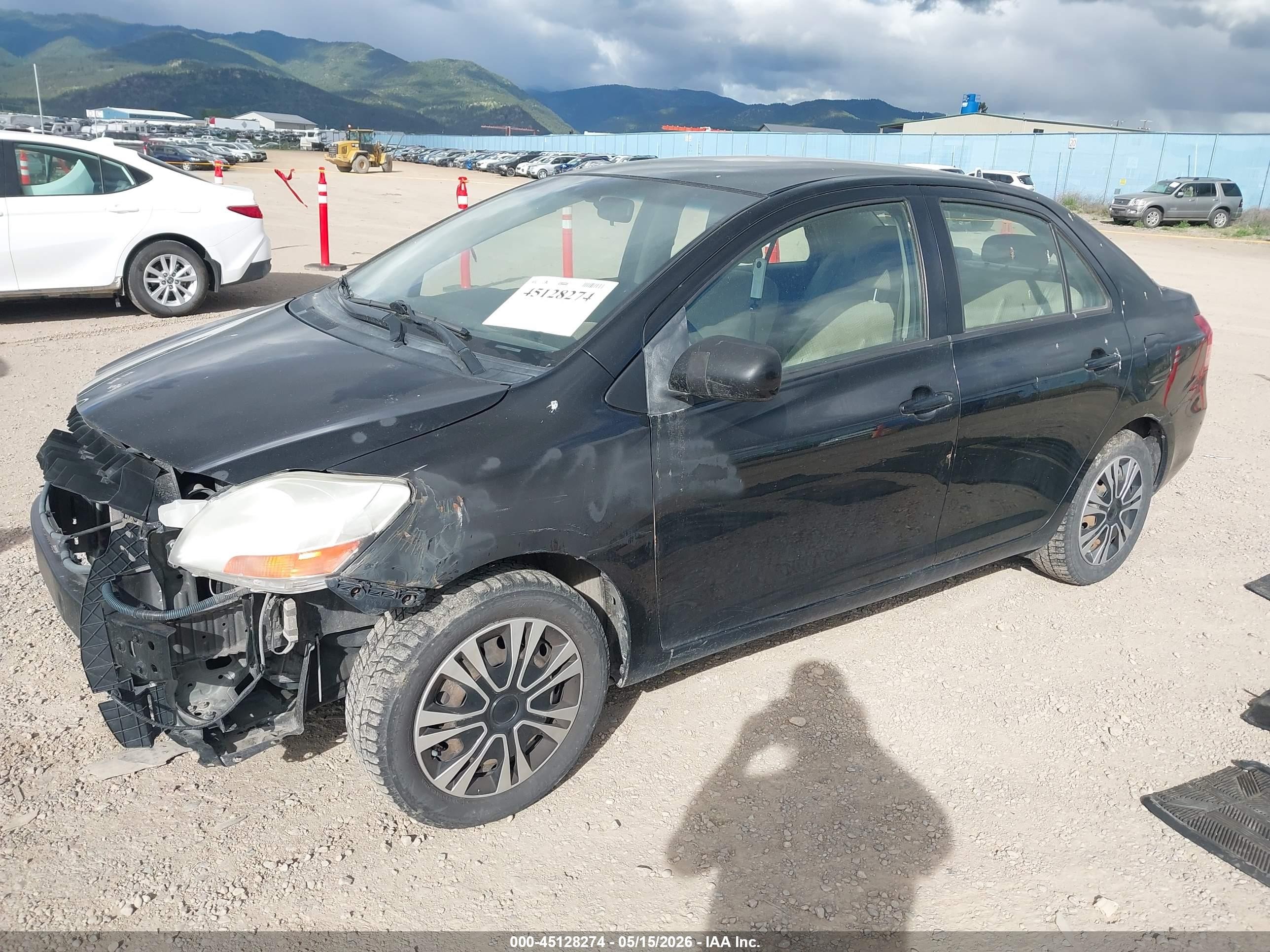 2007 Toyota Yaris   Black vin: JTDBT903071005945