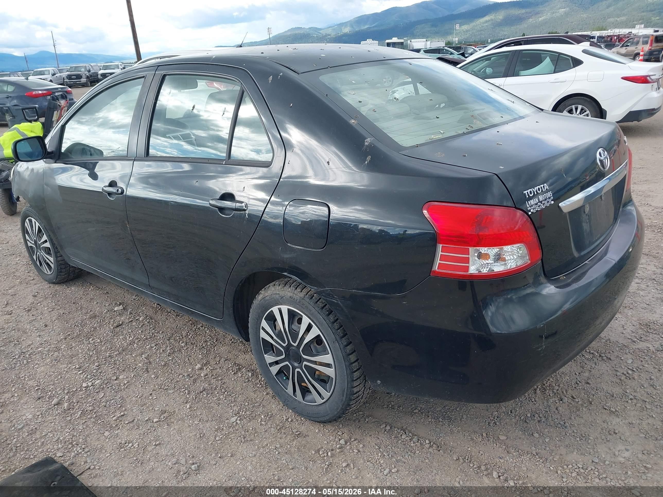 2007 Toyota Yaris   Black vin: JTDBT903071005945