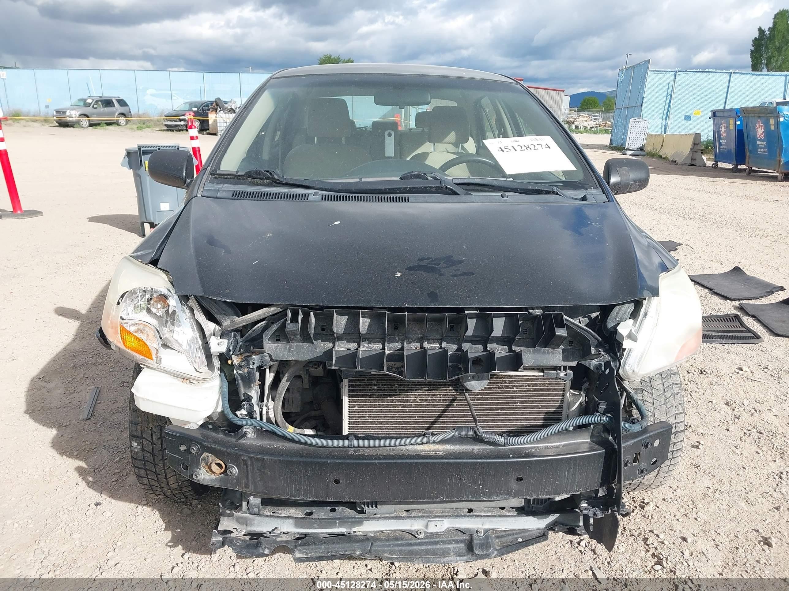 2007 Toyota Yaris   Black vin: JTDBT903071005945
