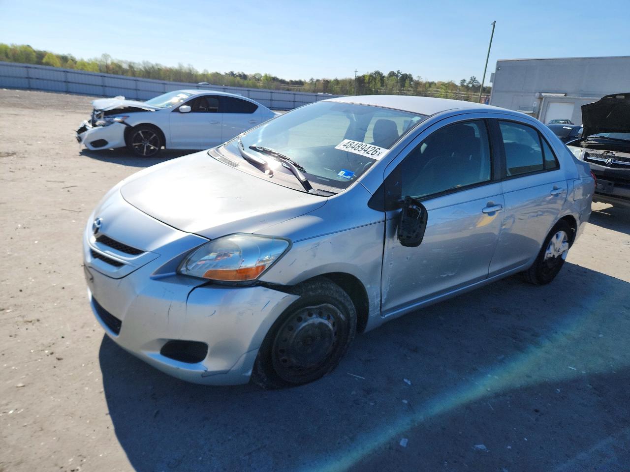 2007 Toyota Yaris Base Gray vin: JTDBT903071059388