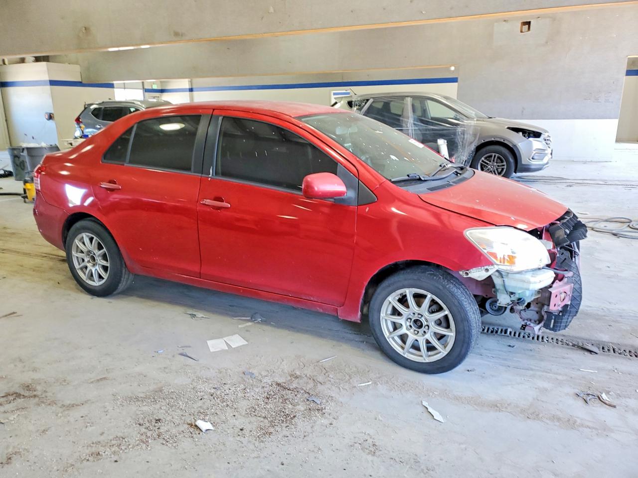 2008 Toyota Yaris Base Red vin: JTDBT903084037245