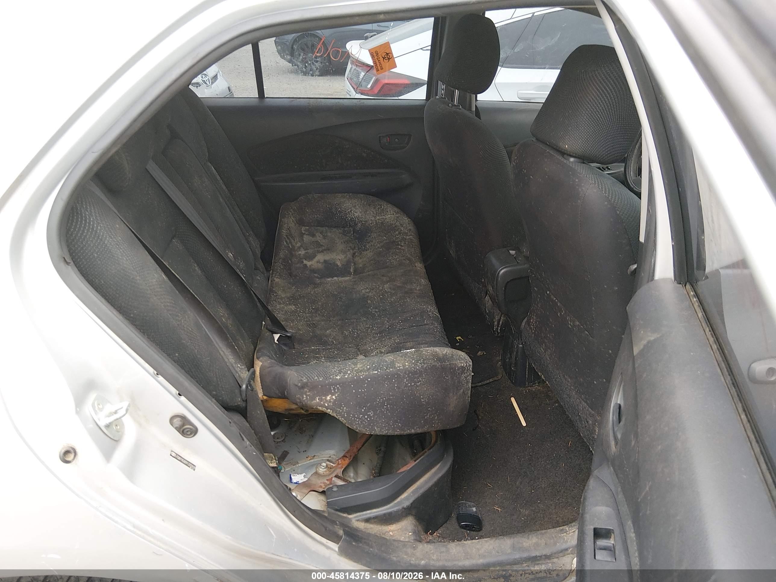 2009 Toyota Yaris   Серый vin: JTDBT903091332929