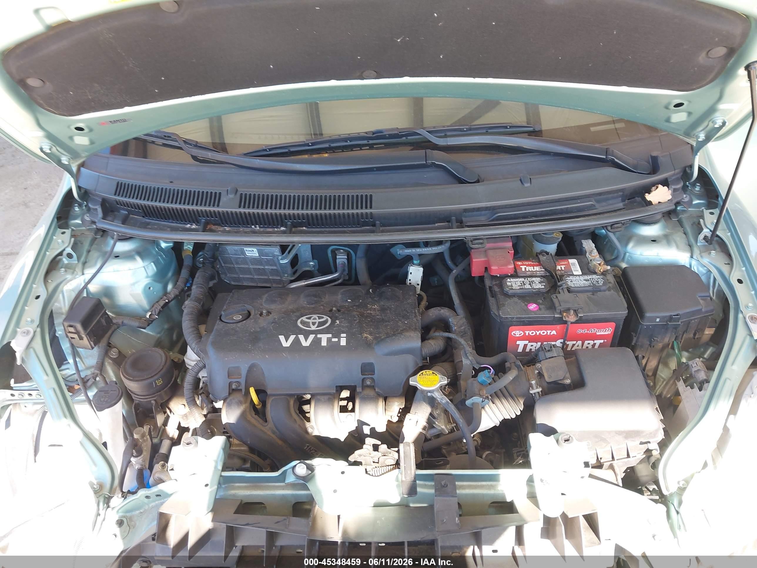 2008 Toyota Yaris   Turquoise vin: JTDBT903481199073