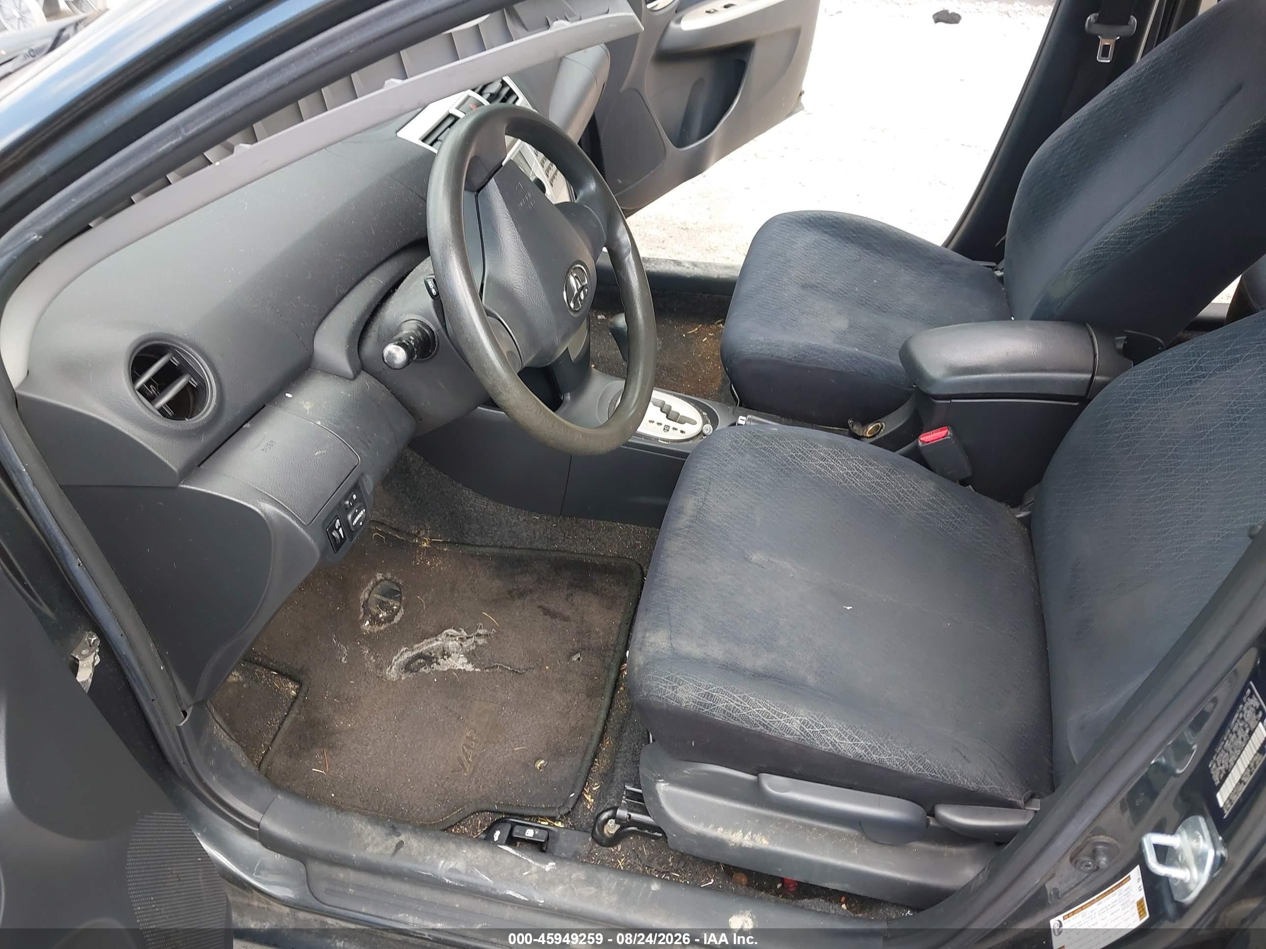 2008 Toyota Yaris   Black vin: JTDBT903481242312