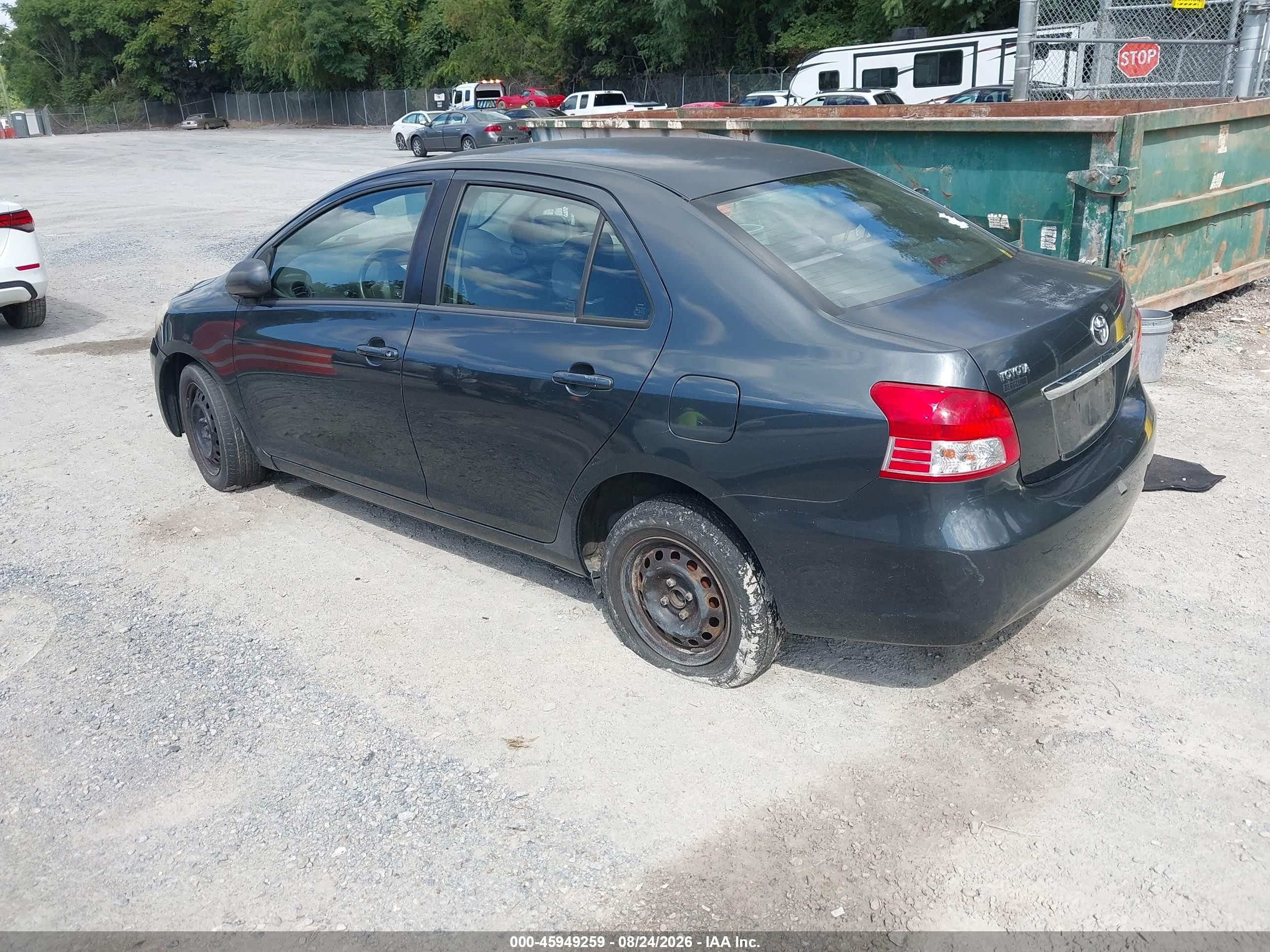2008 Toyota Yaris   Black vin: JTDBT903481242312