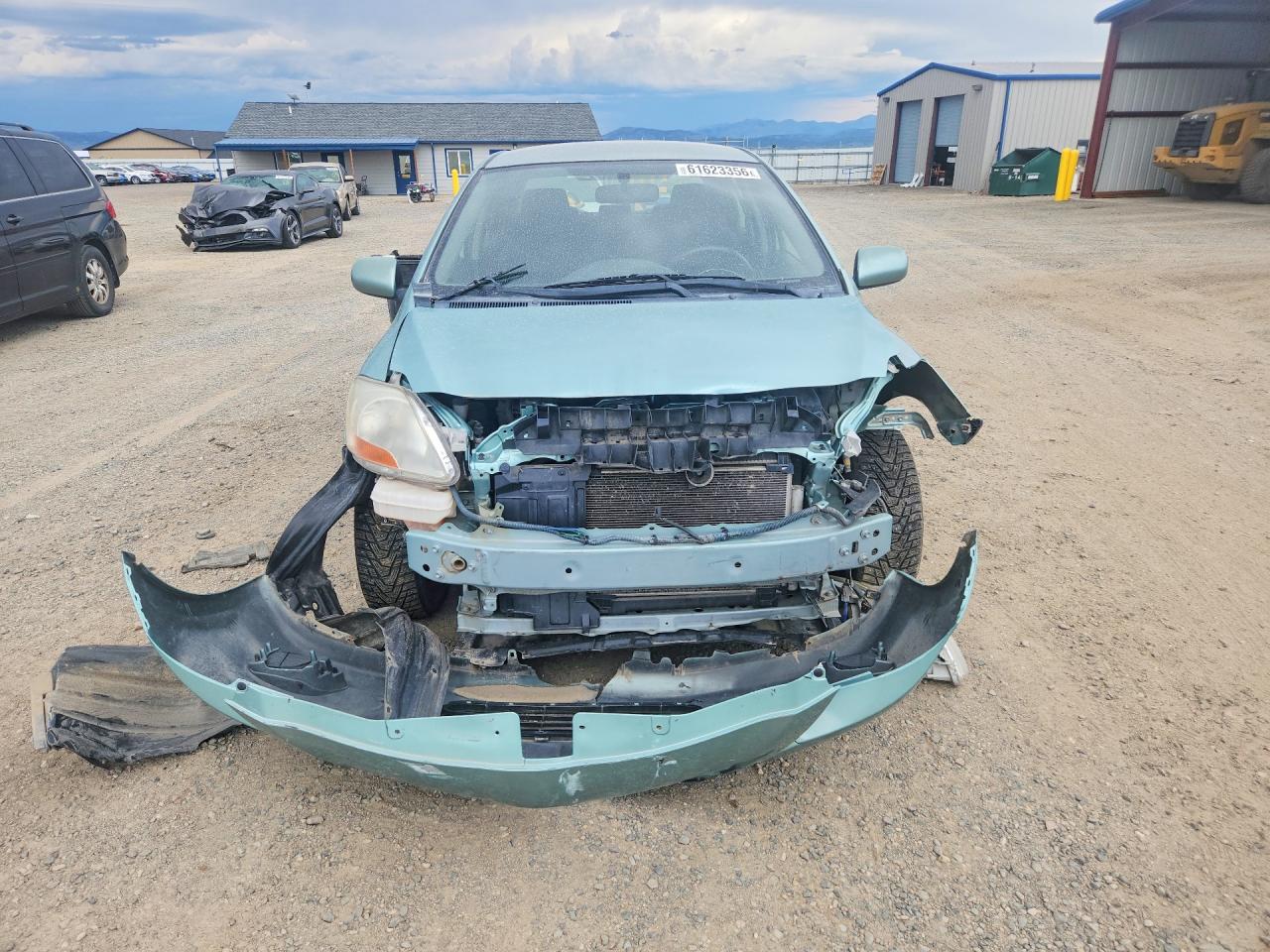 2009 Toyota Yaris Base Green vin: JTDBT903494046483
