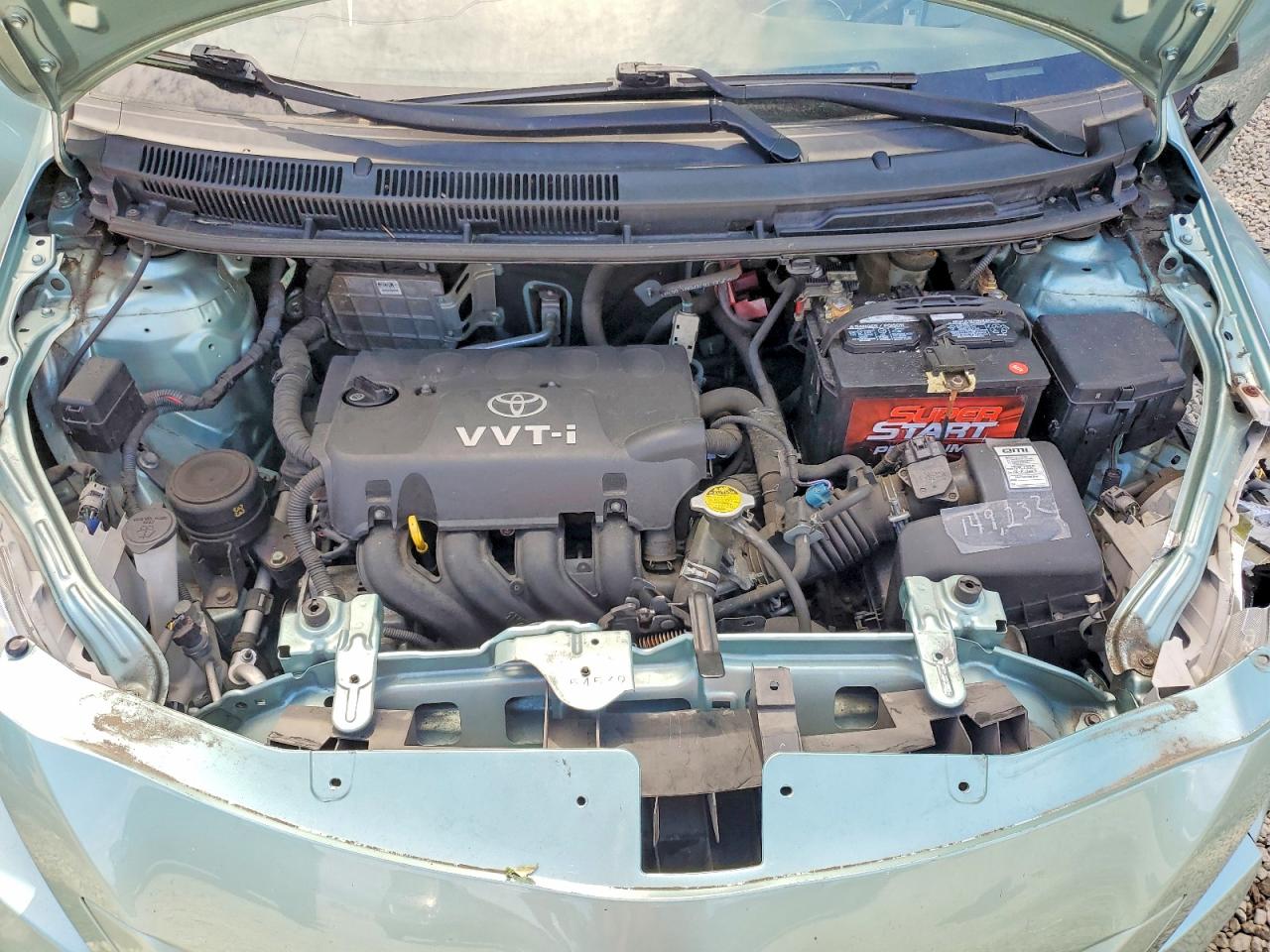 2007 Toyota Yaris Base Turquoise vin: JTDBT903571082617