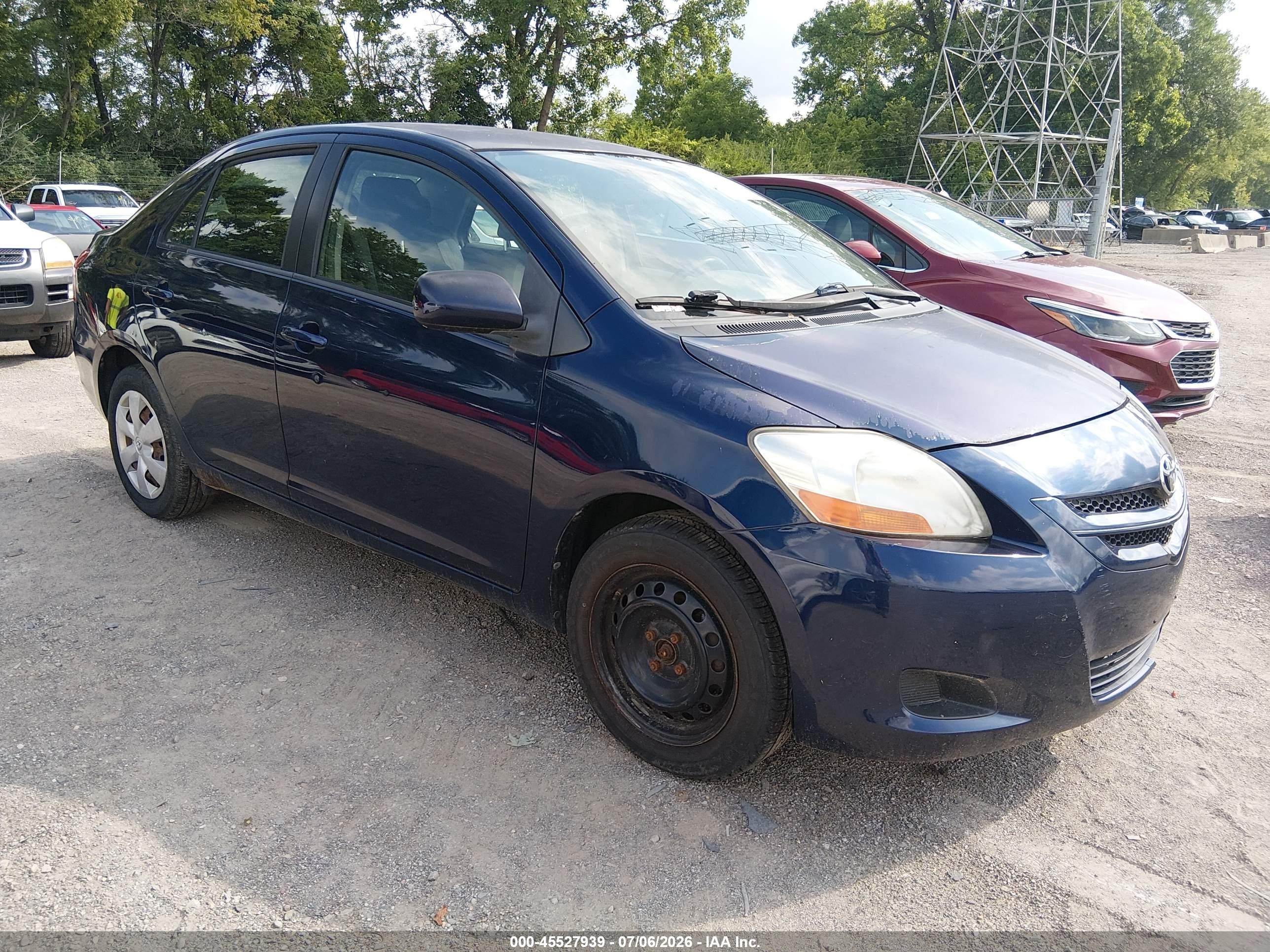 2008 Toyota Yaris   Blue vin: JTDBT903581225910